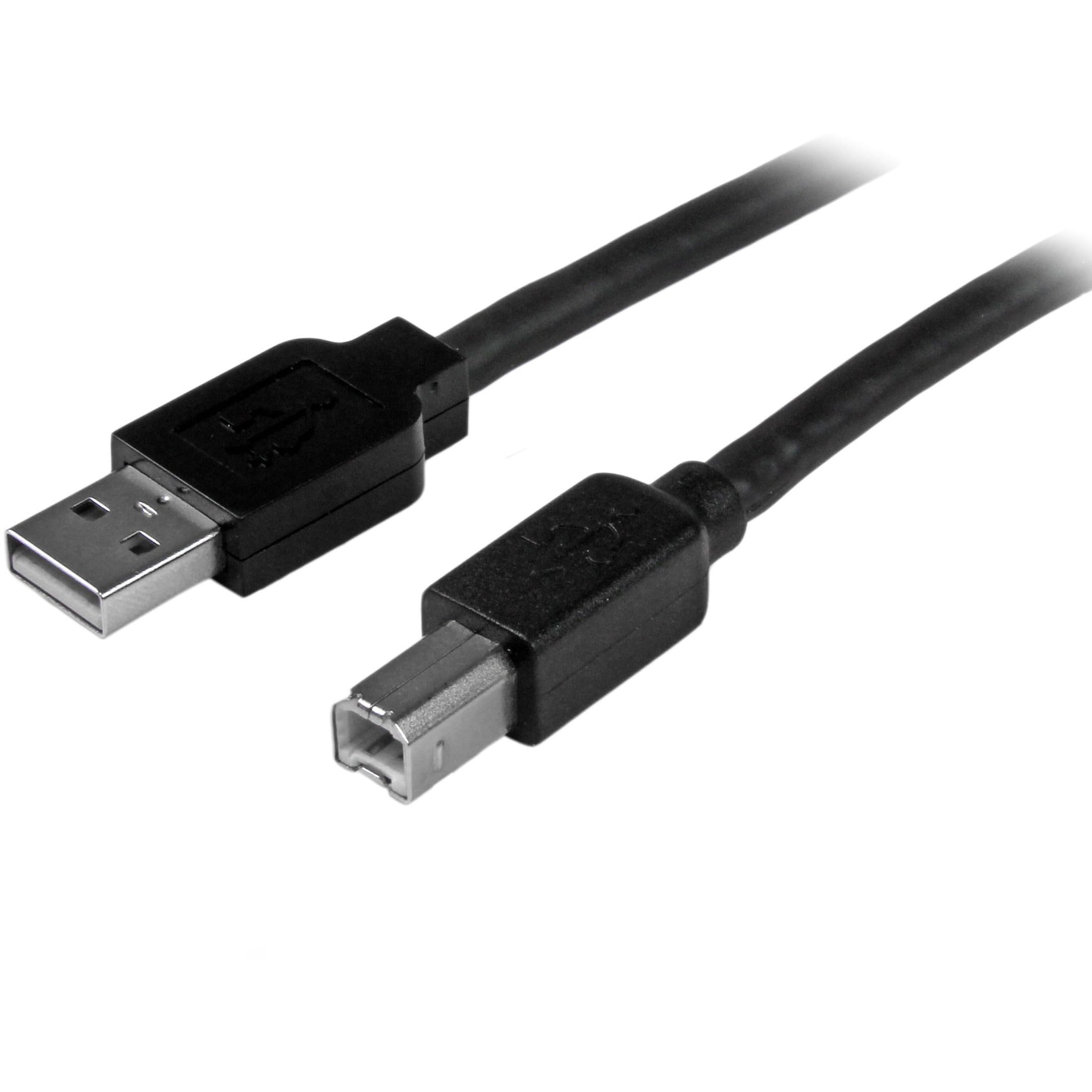 Startech.Com 15M / 50 Ft Active Usb 2.0 A To B Cable   Long 15 M Usb Cable   50 Ft Usb Printer Cable   1X Usb A (M), 1X Usb B (M