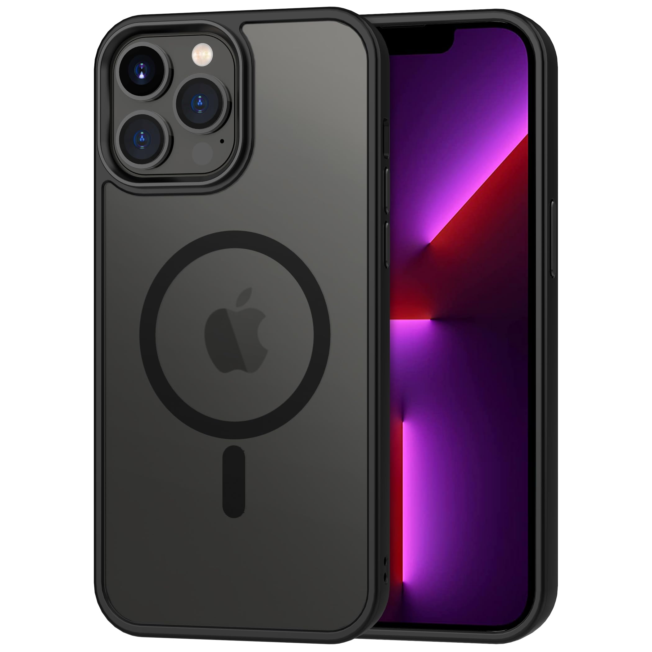 CACOE Magnetic Case for iPhone 13 Pro Max 6.7 inch-Compatible with MagSafe & Magnetic Car Phone Mount,Not Yellowing Anti-Scratch