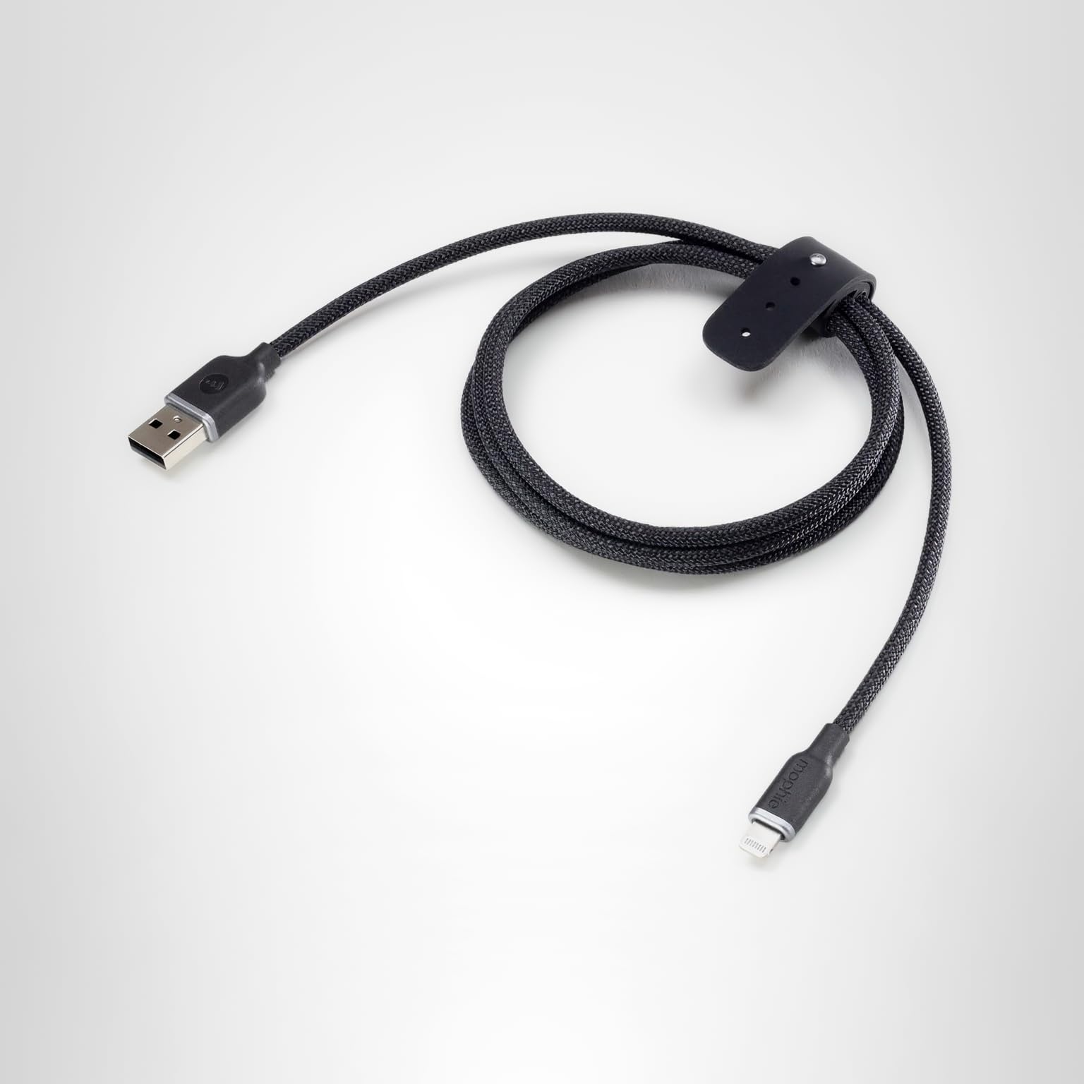 Mophie Charge Stream USB-A to Lightning 1m/3ft Silicone Cable - Long-Lasting Braided Cord with Enduraflex, Fast Charge Compatibl