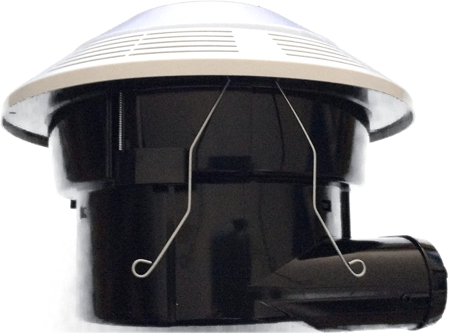 Ventline V2280-50 Side Exhaust Lighted Vent Fan, White, Plastic Construction, Ideal for RVs and Trailers