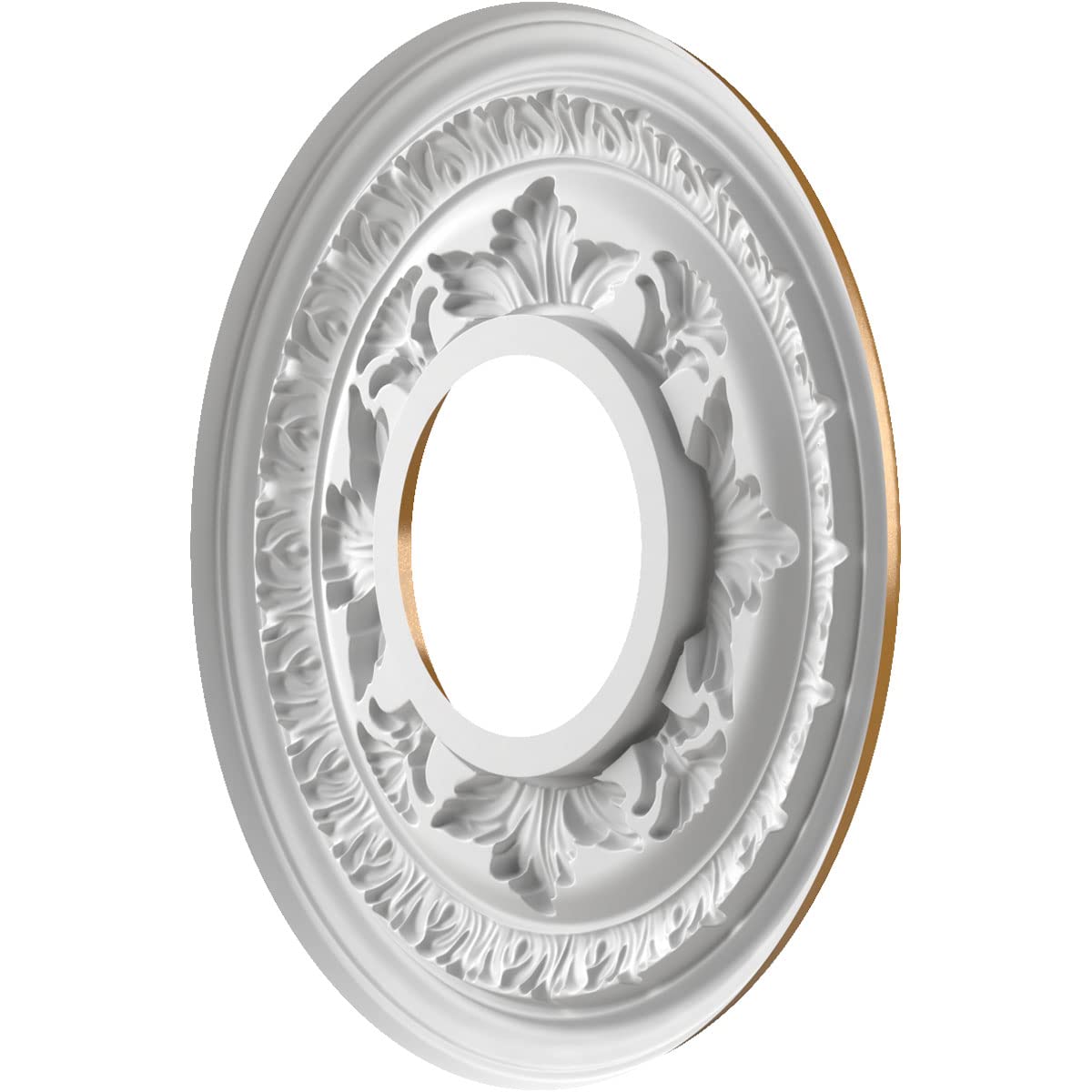 Ekena Millwork Cmp10Badvg Baltimore Thermoformed Pvc Ceiling Medallion (Fits Canopies Up To 4 1/4''), 10''Od X 3 1/2''Id X 3/4''