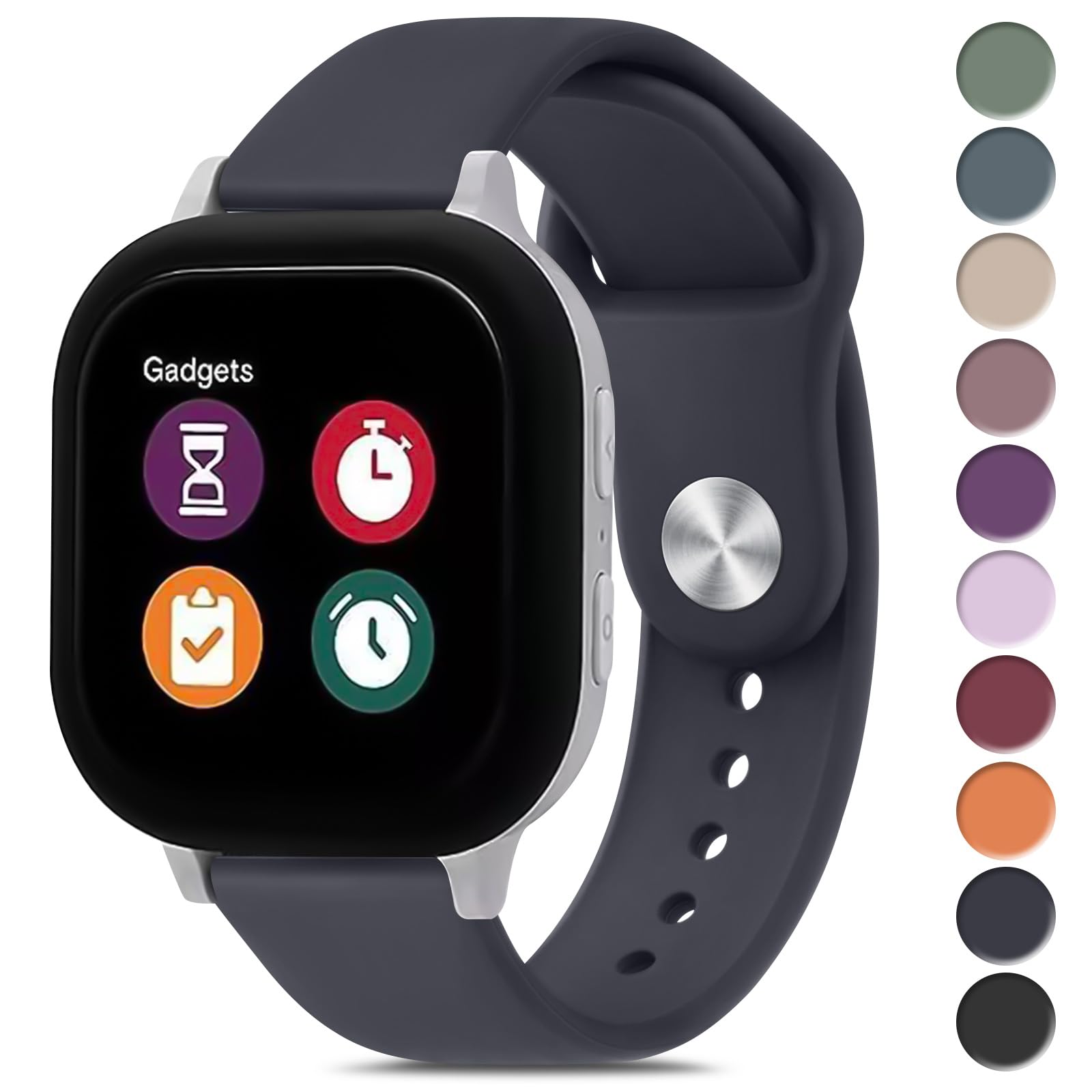 Meliya Bands For Gizmo Watch 3 2 1 Replacement Bands, 20Mm Quick Release Soft Silicone Sport Replacement Watch Strap For Verizon