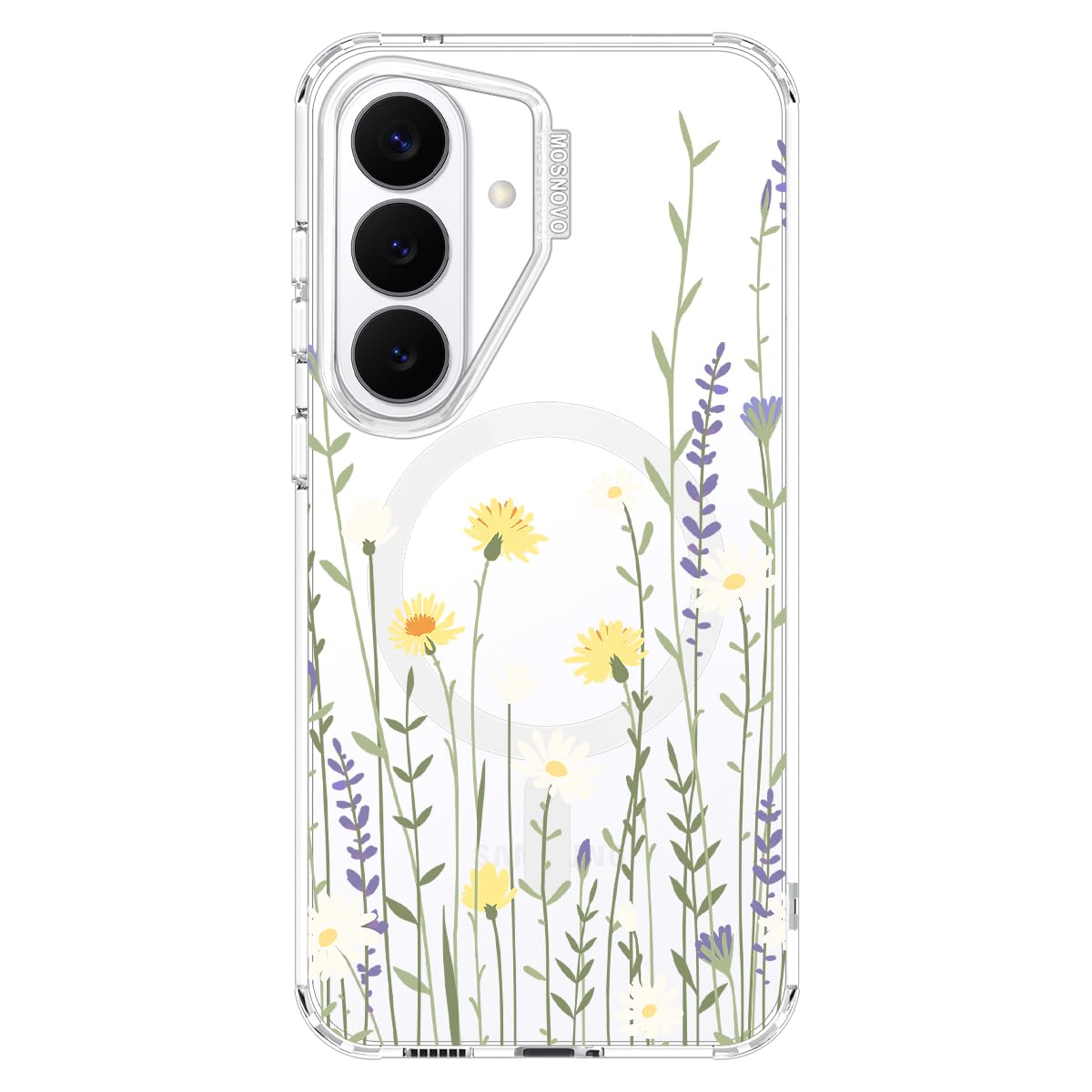 MOSNOVO for Samsung Galaxy S26 Clear Case, Fit for MagSafe, 6.6ft Military-Grade Shockproof Magnetic Protective Phone Cover,Wild