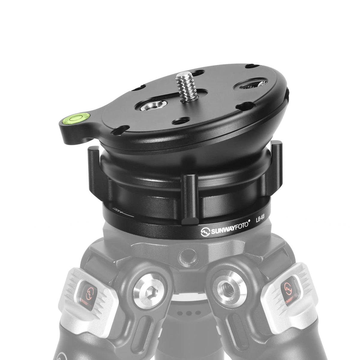 Sunwayfoto Lb 68 Leveling Base Tripod Head 22 Lbs (10Kg) Load Capacity
