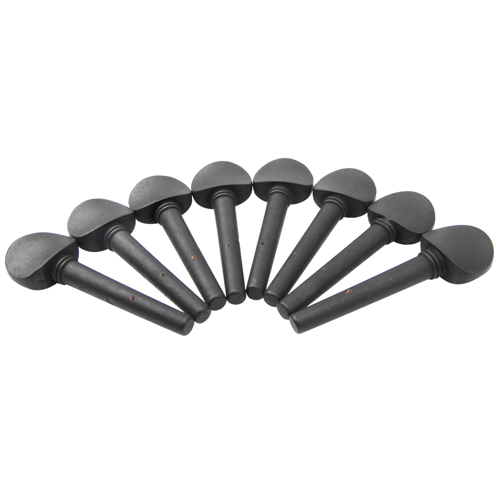 8Pcs Yootones 4/4 Wooden Cello Tuning Tuner Pegs With Predrilled Compatible With Cello Musical Instruments Accessories (4/4, Bla