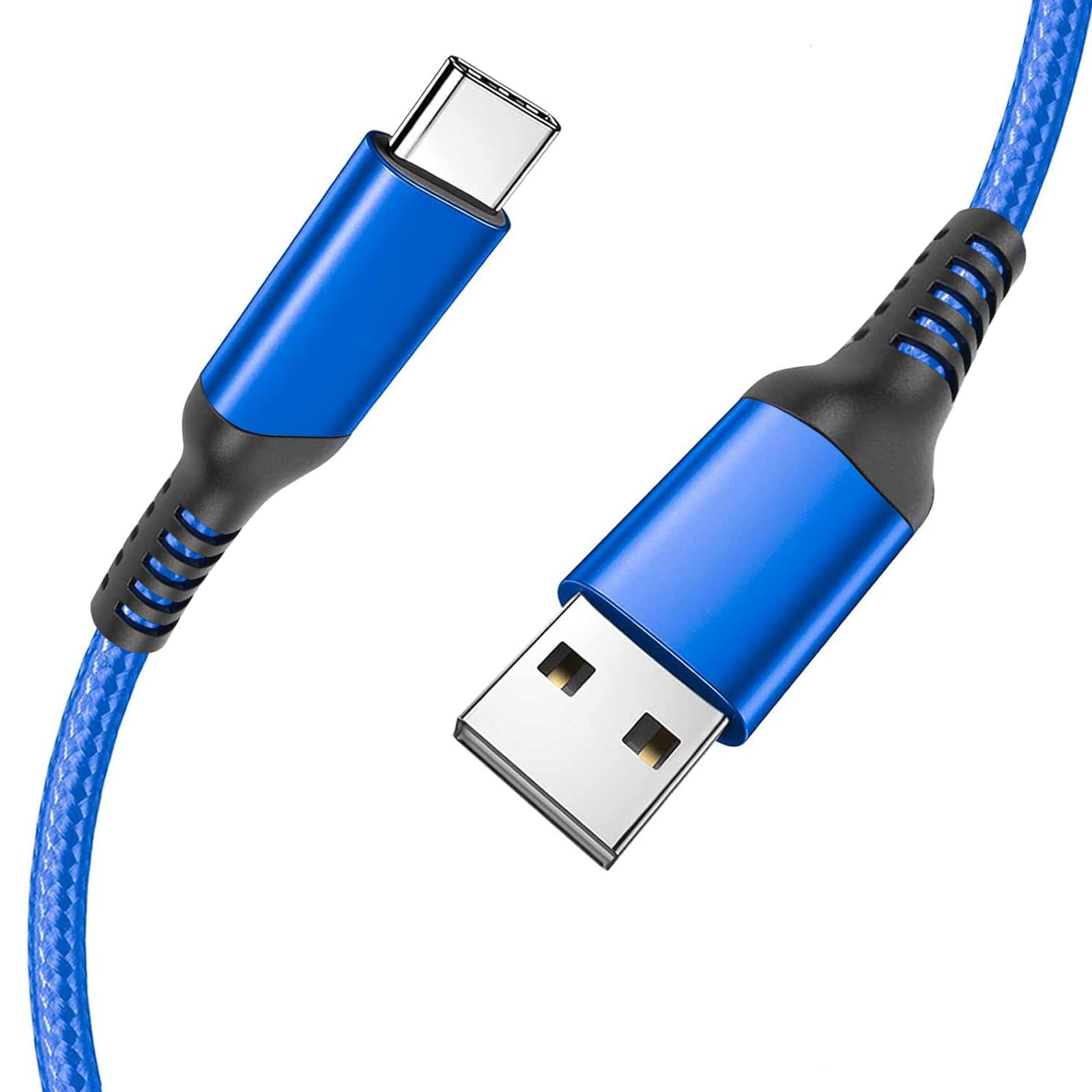 Awnuwuy 15Ft Usb Type C Charging Cable Blue, Long Android Auto Cable, Usb A To Usb C Quick Charge Cord For Iphone 15/15 Pro/15 P