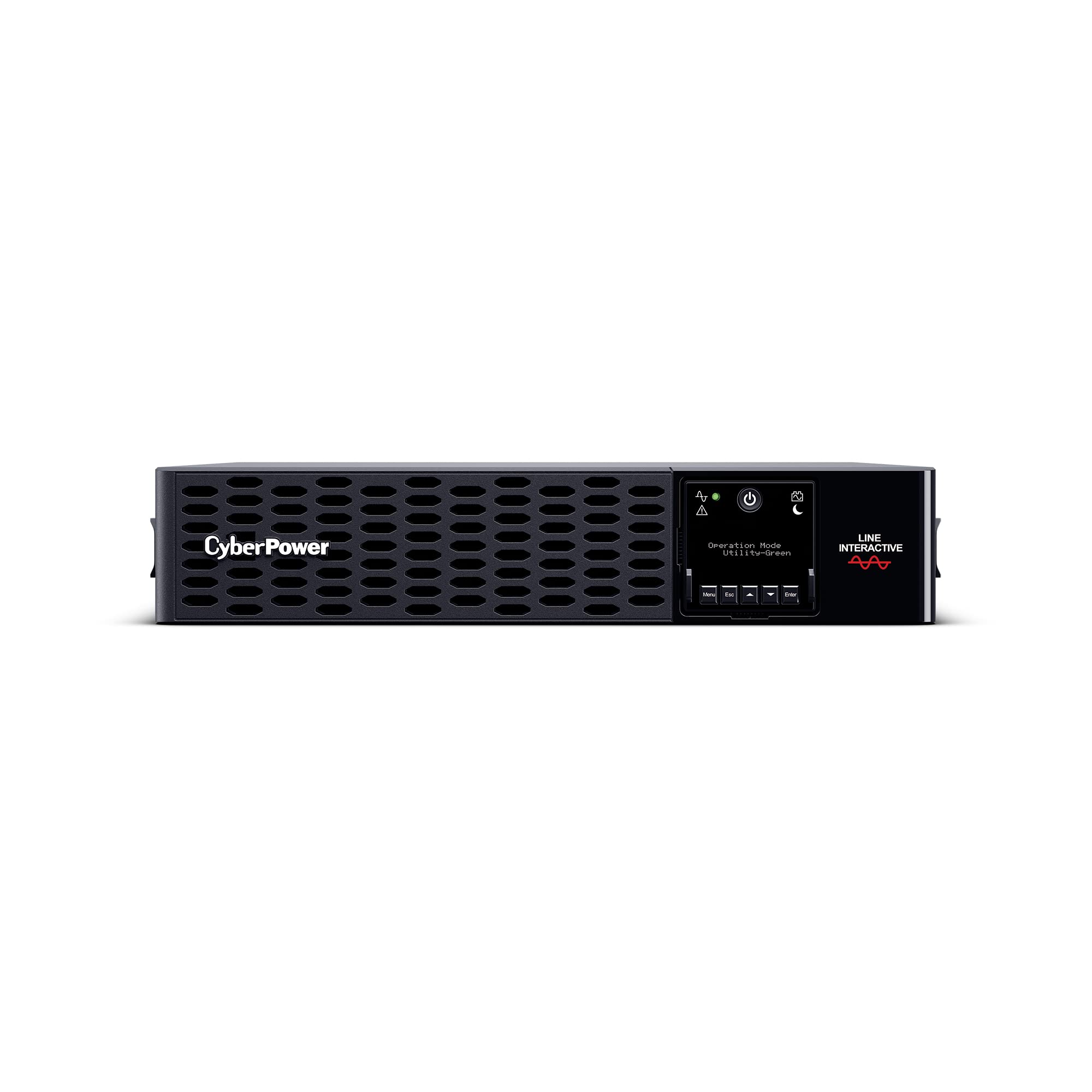 CyberPower PR3000RT2UN Smart App Sinewave UPS System, 3000VA/3000W, 9 Outlets, 2U Rack/Tower, AVR, Pre-Installed RMCARD205