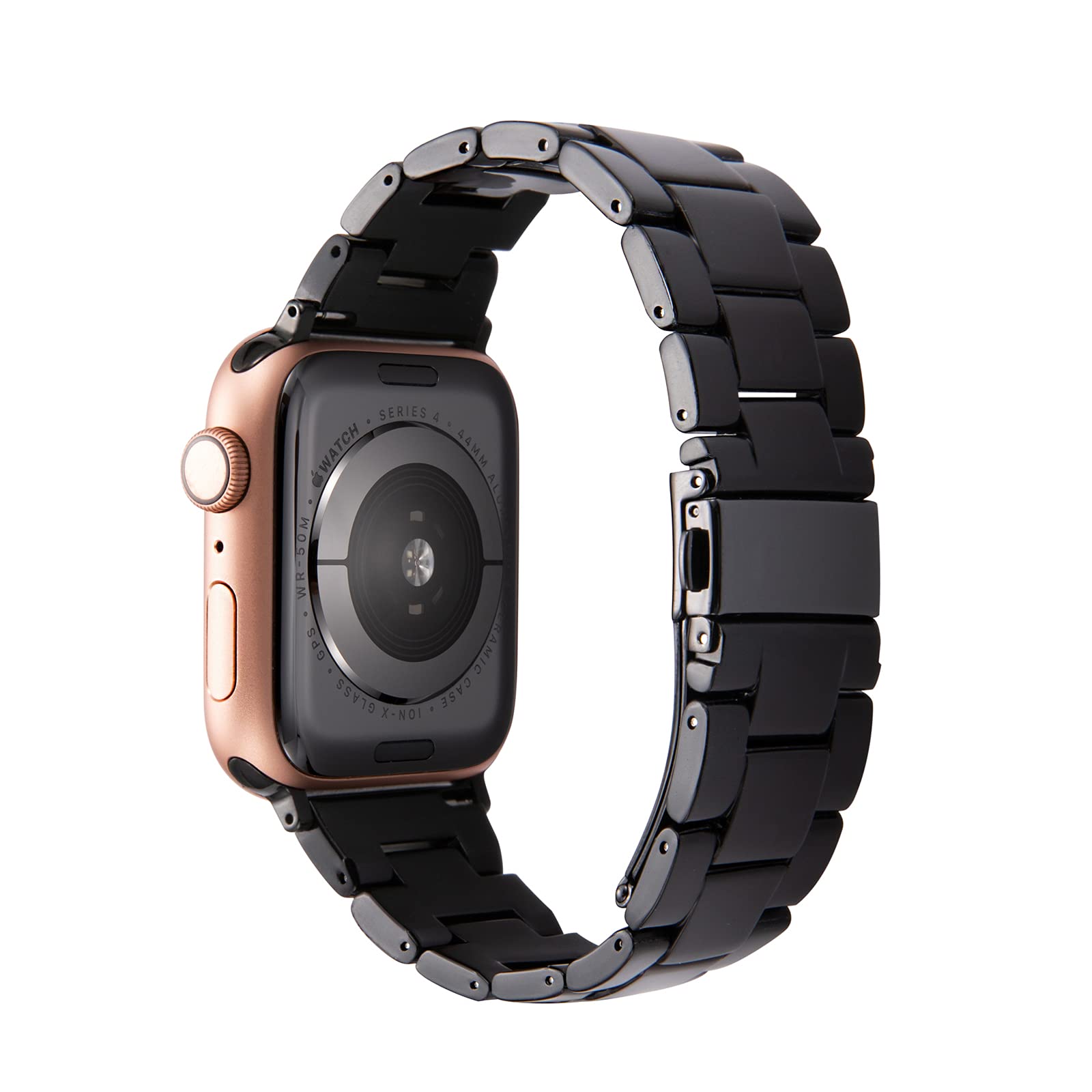 Hopo Compatible With Apple Watch Band,Thin Light Resin Strap Bracelet With Stainless Steel Buckle Replacement For Iwatch Series