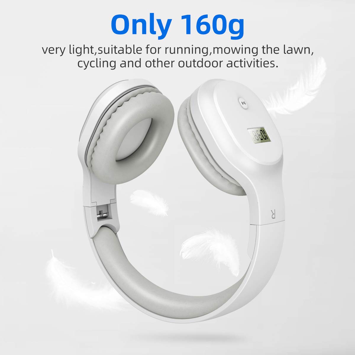 Rechargeable And Portable Personal Fm Radio Headphones With Best Reception, Walkman Wireless Headset Fm Radio Ear Muffs For Jogg