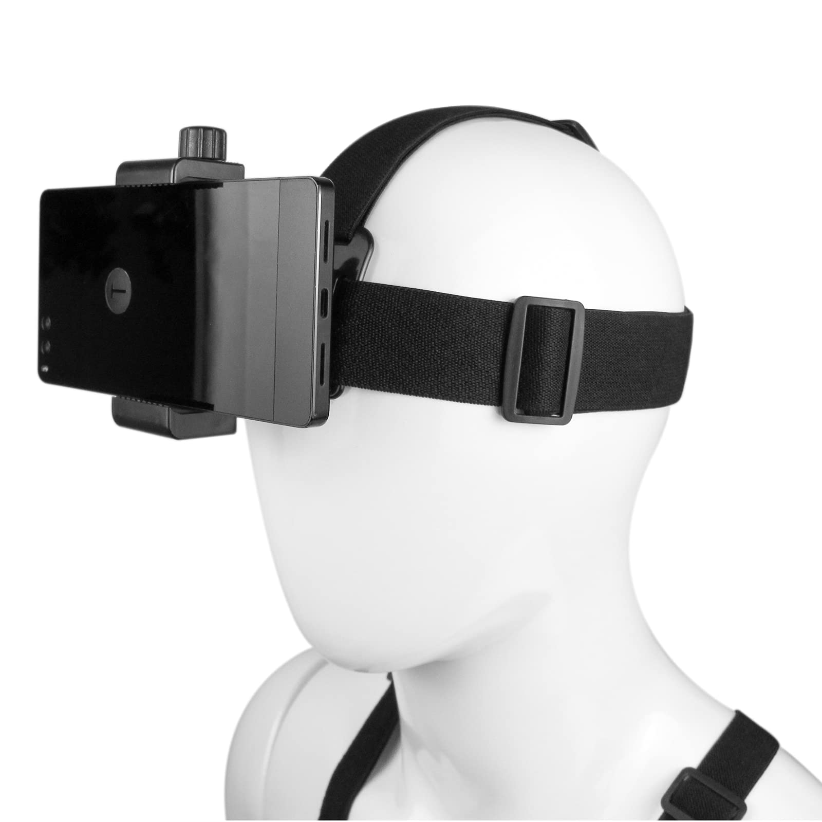 Dream Bull Phone Chest Mount & Head Strap, Nylon, Black, Compatible with iPhone, Samsung, GoPro, DJI Osmo, AKASO, Action Cameras
