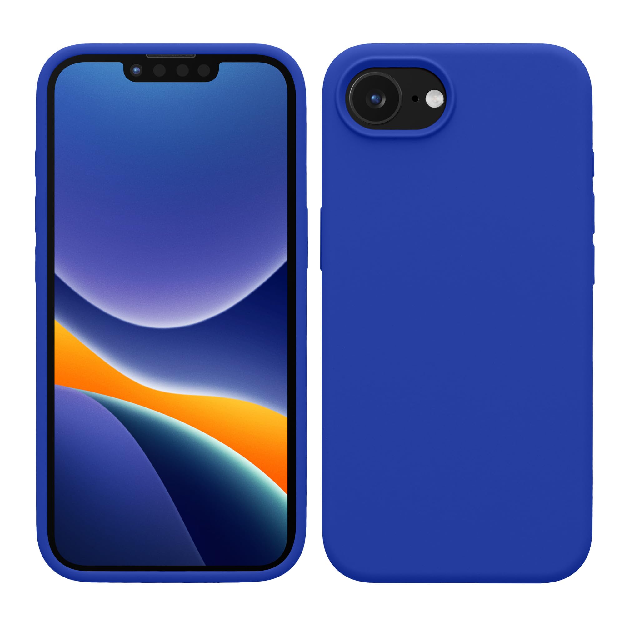 kwmobile Case Compatible with Apple iPhone 16e Case - TPU Silicone Phone Cover with Soft Finish - Baltic Blue