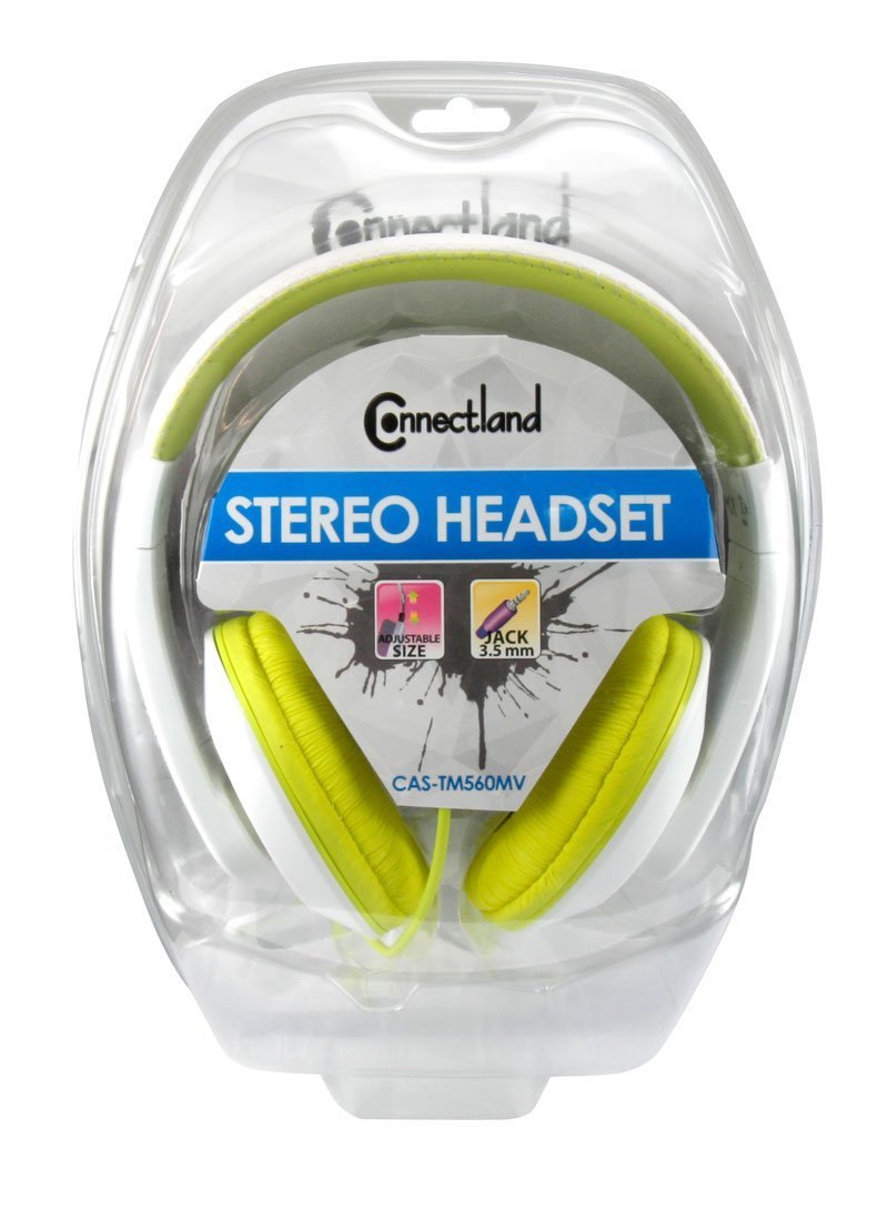 Fashionable Stereo Headset, Lime Green Color, Adjustable Size