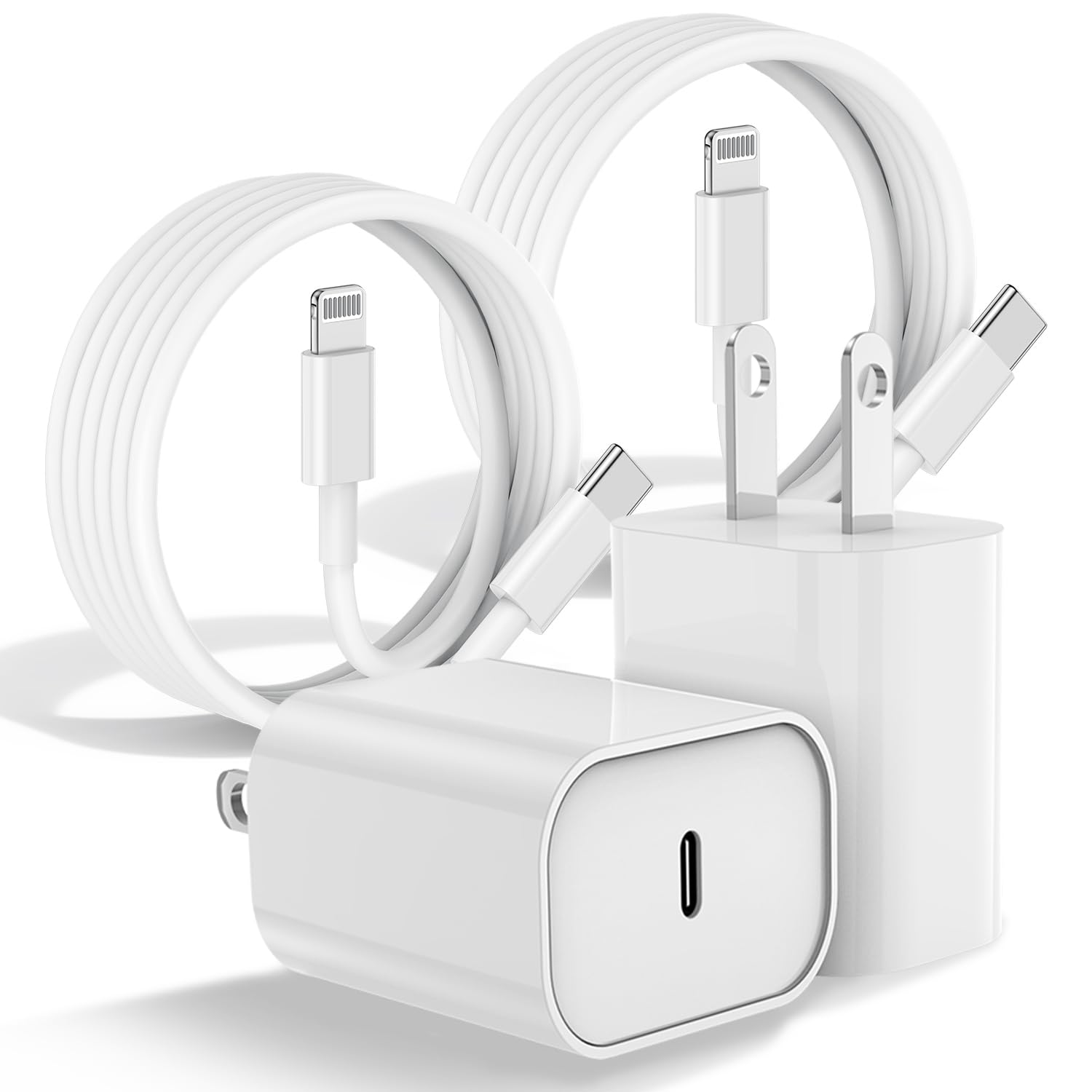Fast Charger For Iphone Charger Fast Charging 6Ft Lightning Cable,For Iphone 14 13 12 Pro Max Charger Fast Charging With 20W Usb C Charger Block,Type C To Lightning Cord For Iphone 11 Pro Max/Xs White