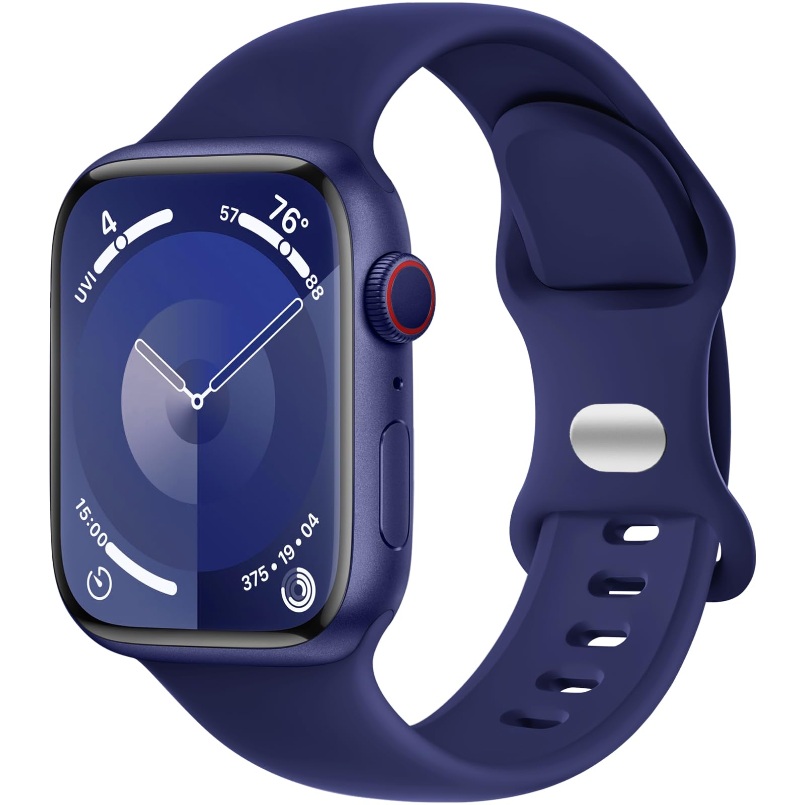 Daqin Sport Band Compatible With Apple Watch Band 44Mm 42Mm 45Mm 46Mm 49Mm Women Men, Soft Silicone Waterproof Strap For Apple W