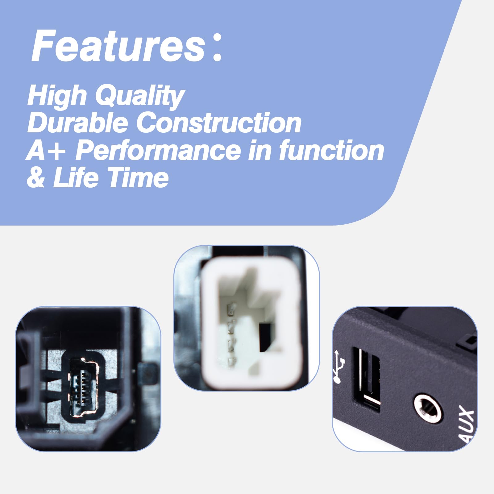 Culmkari Usb Connector Audio Auxiliary Jack Video Output Jack Fits For 2013 2019 Nissan Altima Rogue Frontier Kicks Replace 280234Ba0B 795405004