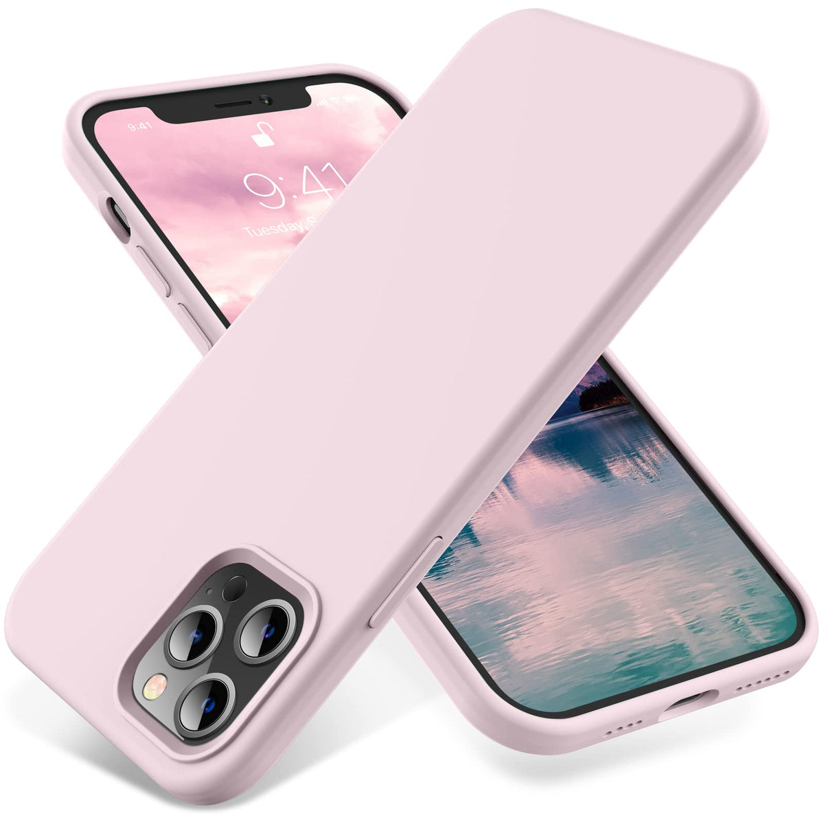 Otofly Compatible With Iphone 12 Pro Max Case 6.7 Inch(2020),[Silky And Soft Touch Series] Premium Soft Liquid Silicone Rubber F