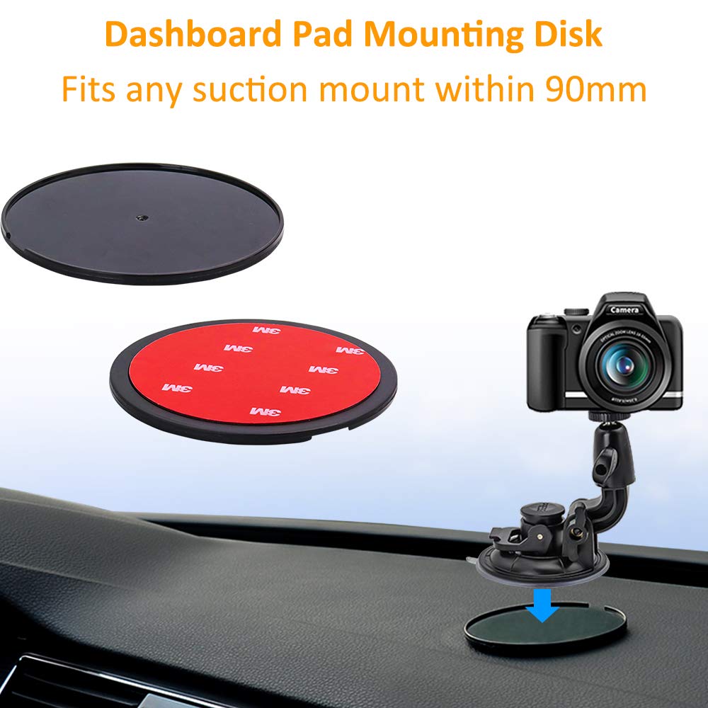 Dslr Scution Cup Mount,Double Protection Design With 3M Sticky Pad For Nikon Canon Sony Pentax Olympus Kamkorda Duragadgetdslr C