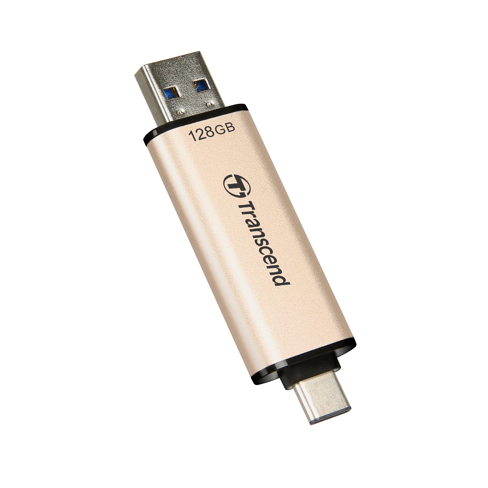Transcend 128Gb Jetflash 930C Usb 3.2 Gen 1 Flash Drive Ts128Gjf930C, Golden Hue