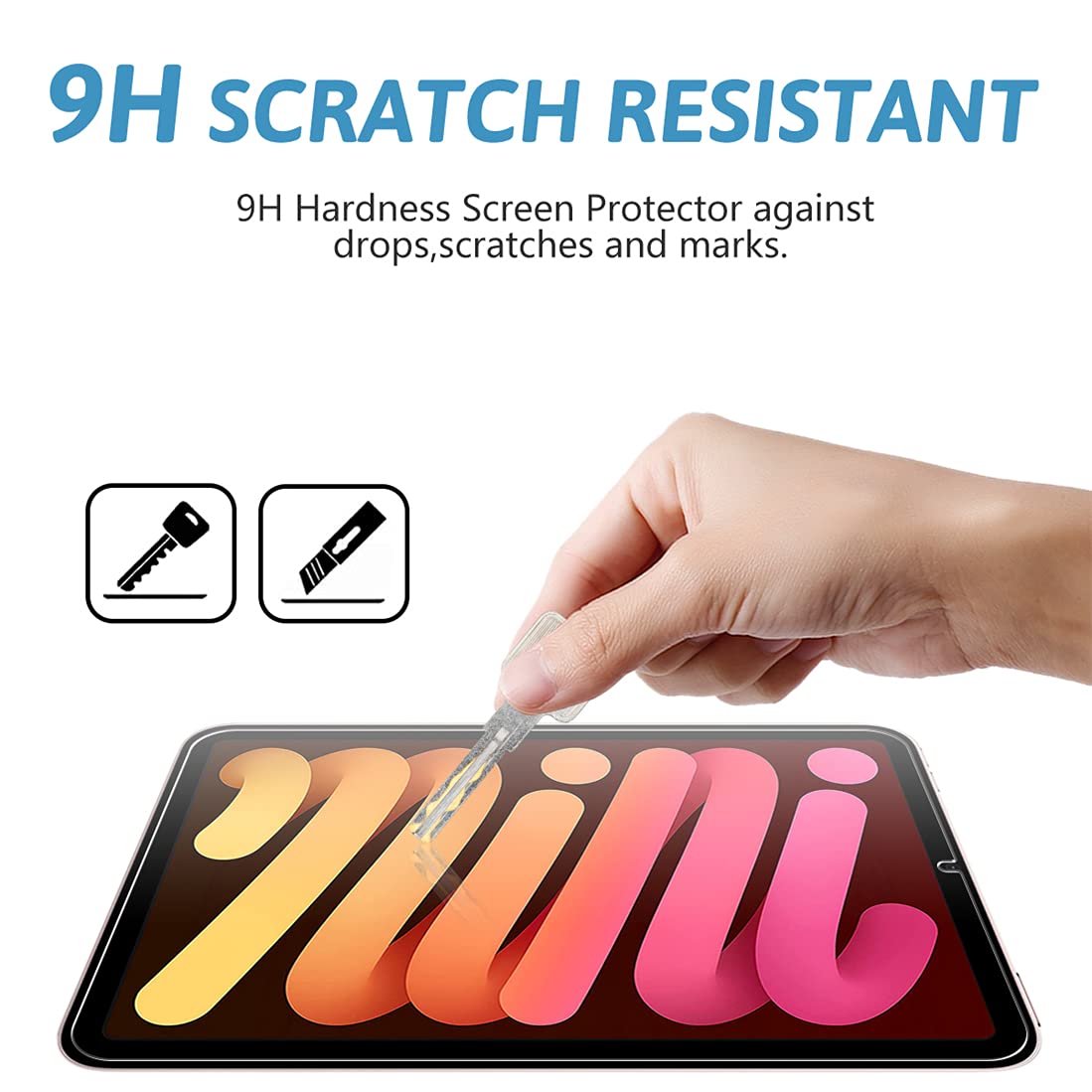 Gozopo Screen Protector For Ipad Mini 6(2021) Ipad Mini 6Th Generation Tempered Glass Film [2 Pack]