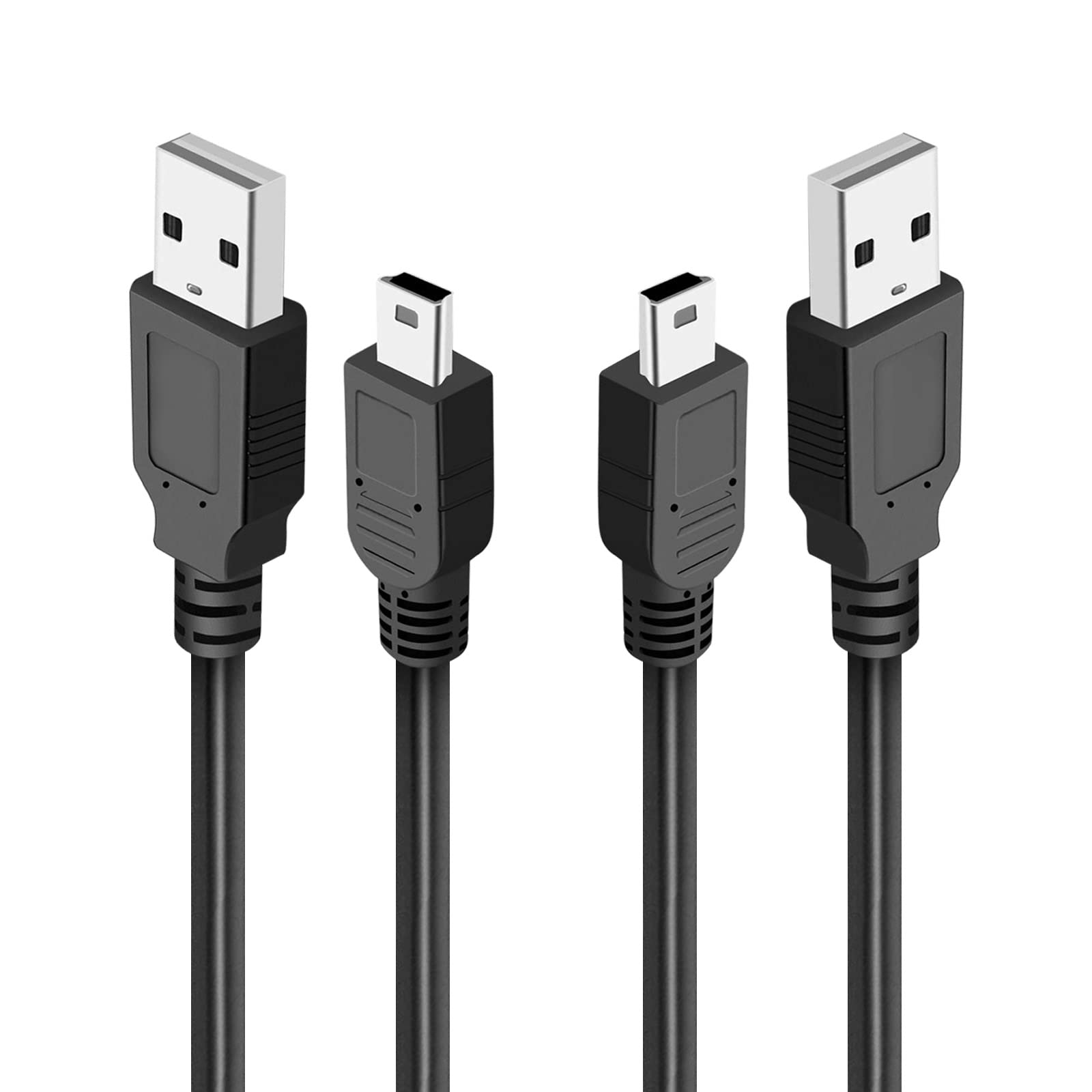 2 Pack 6Ft Replacement Power Cord For Blue Yeti Microphones Mic, Blue Snowball Ice Usb Mic Wire, Ti 84 Graphing Calculator, Ti Nspire Cx/Cx Cas, Ti84 Plus Charging Usb A To Mini B Data Transfer Cable