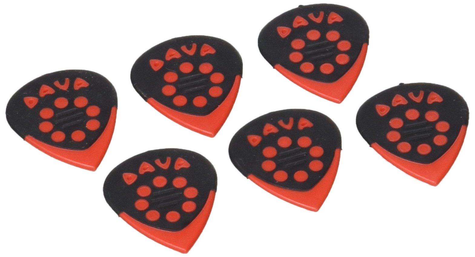 Dava, Jazz Grip Picks Hang Bag 6 Red Derlin (9024)