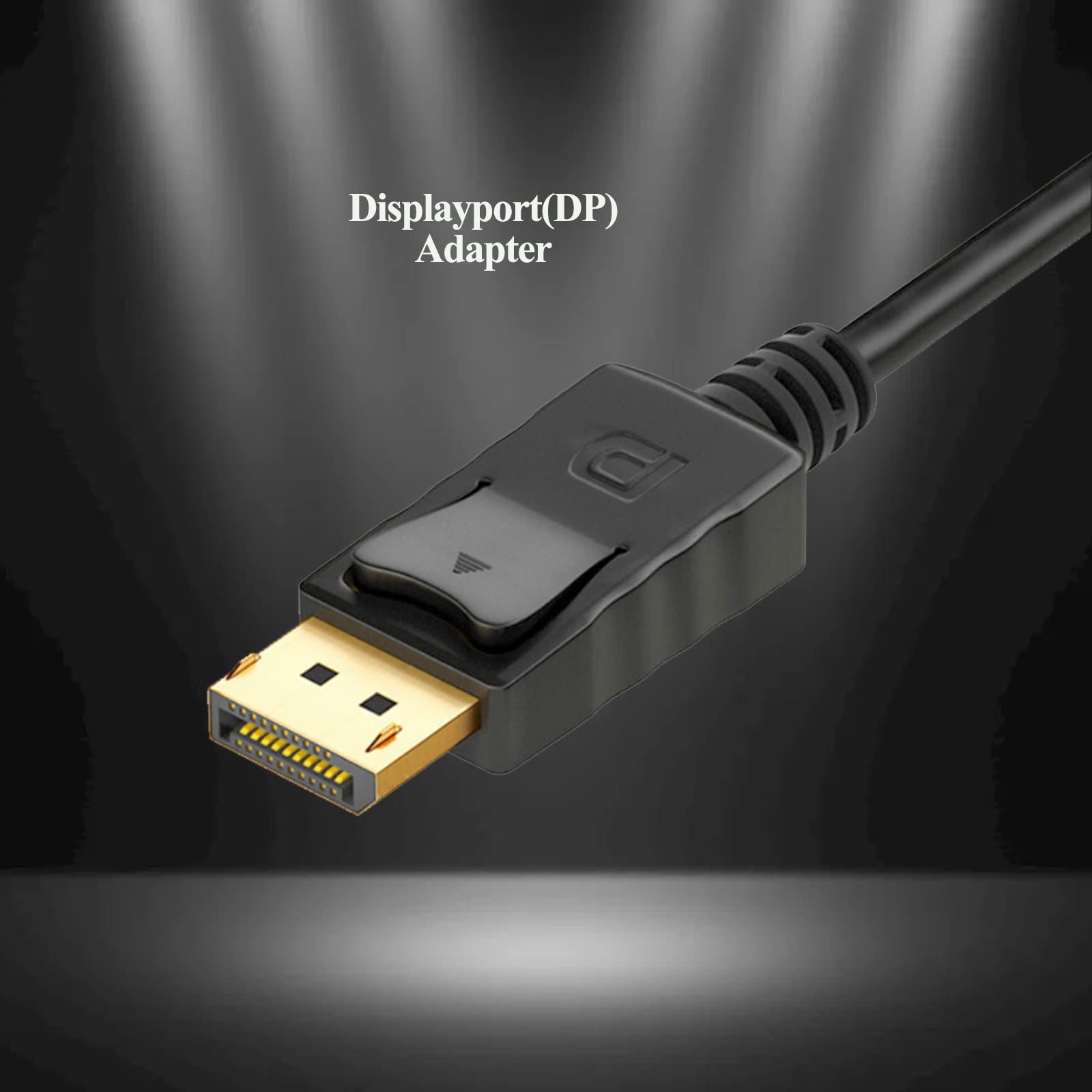 Anbear Displayport To Vga Adapter, Display Port To Vga Converter Gold Plated (Male To Female) For Displayport Enabled Desktops A