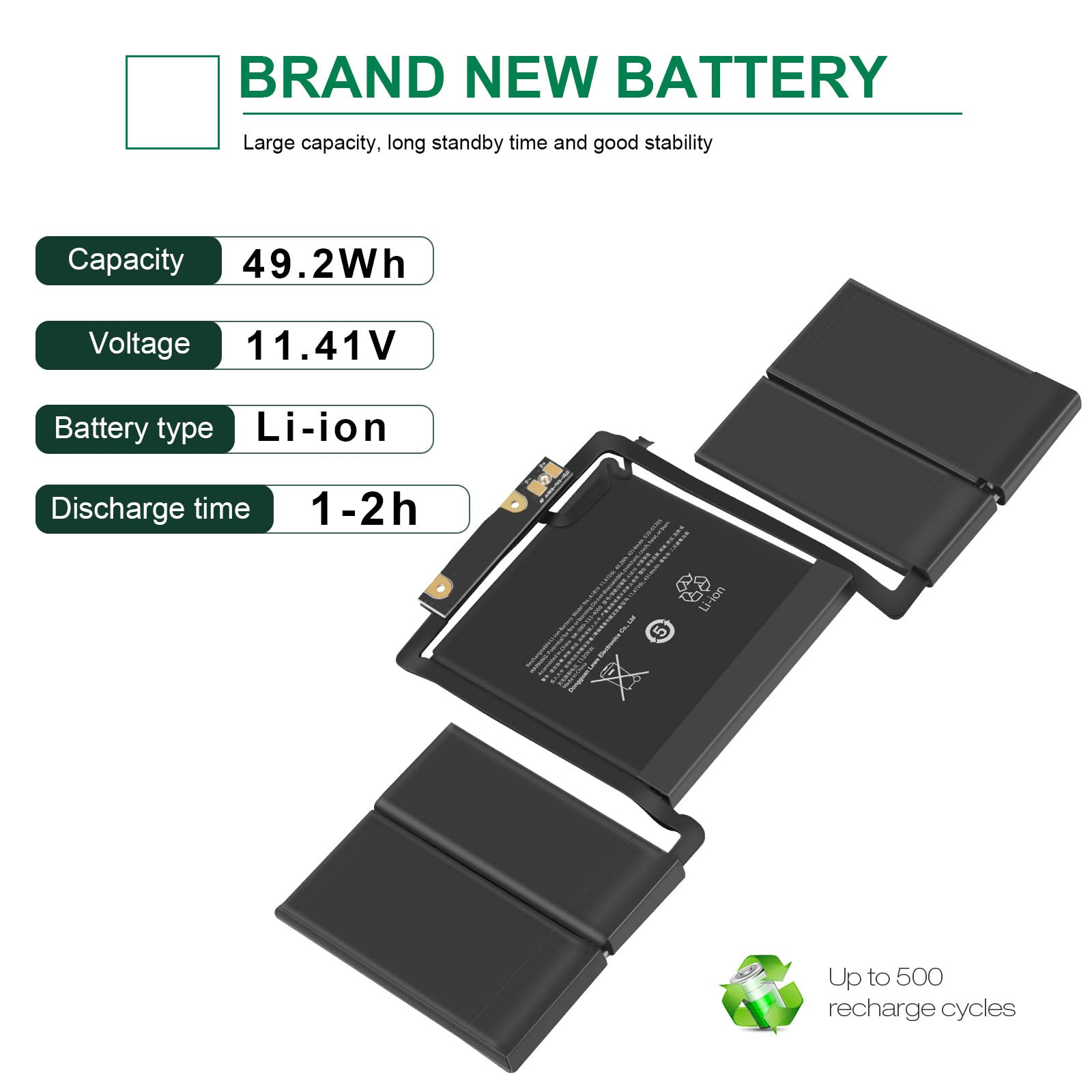 Fancy Buying A1706 A1819 Laptop Battery Replacement For Macbook Pro 13 Inch Touch Bar Late 2016 Mid 2017 Emc 3071 3163 Mlh12Ll/A