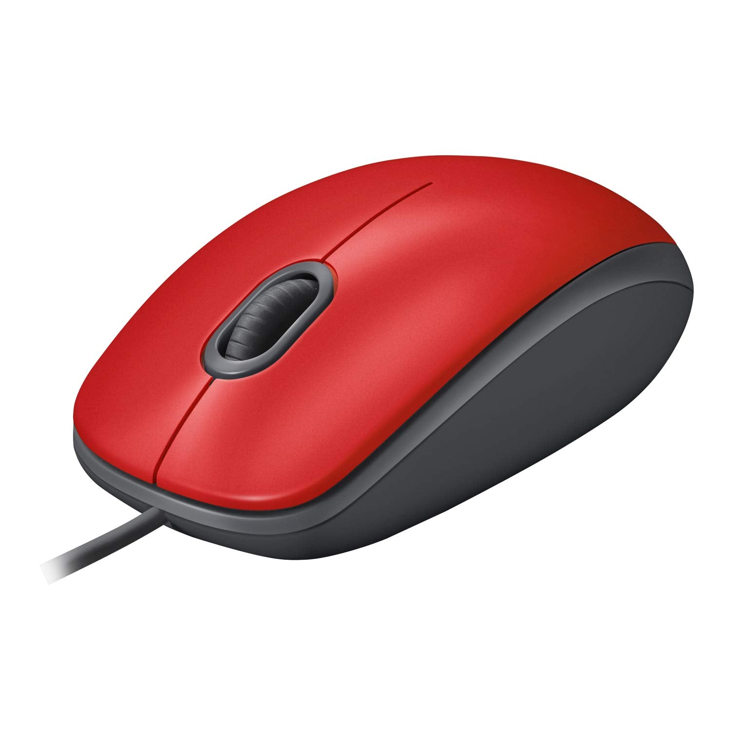 Logitech M110 USB Optical 1000DPI Ambidextrous Red mice