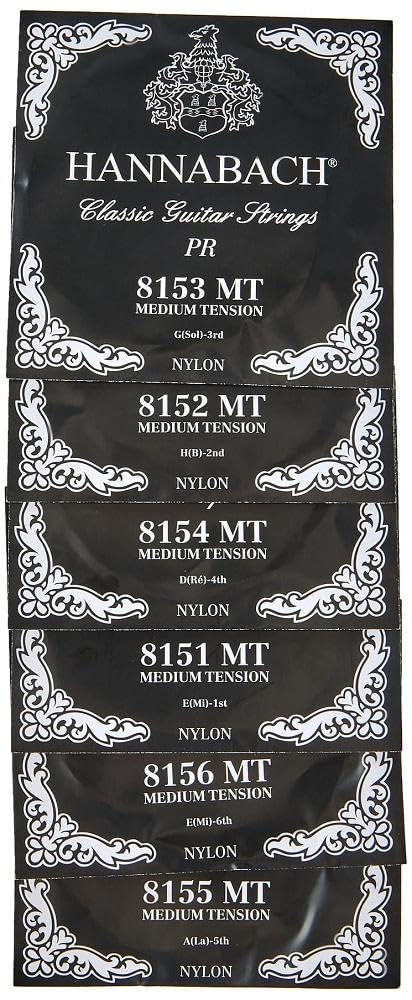 Hannabach 815Mt 652527 Series 815 Medium Tension Silver Plated String