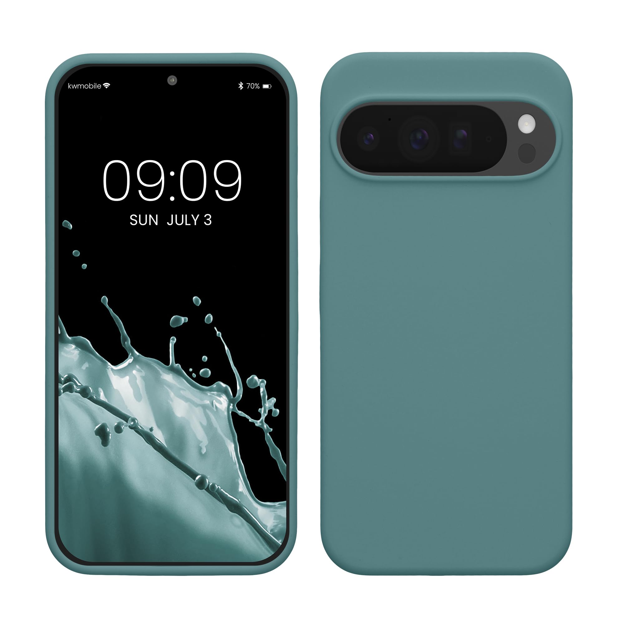 kwmobile Case Compatible with Google Pixel 10 Pro XL Case - TPU Silicone Phone Cover with Soft Finish - Arctic Night