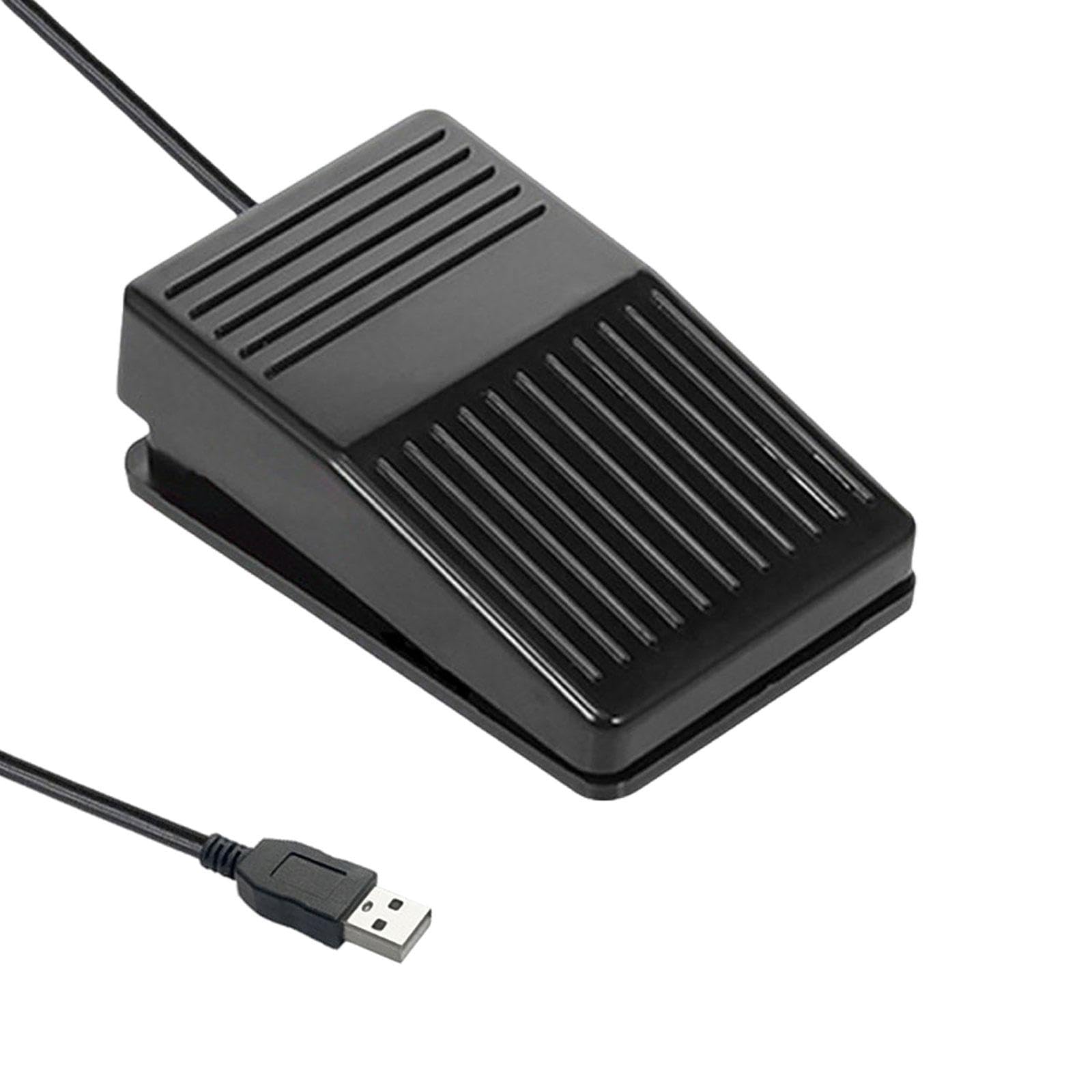 Myaddiction Usb Foot Control Action Pedal Professional Accessory Push To Talk Foot Pedal Black Silent