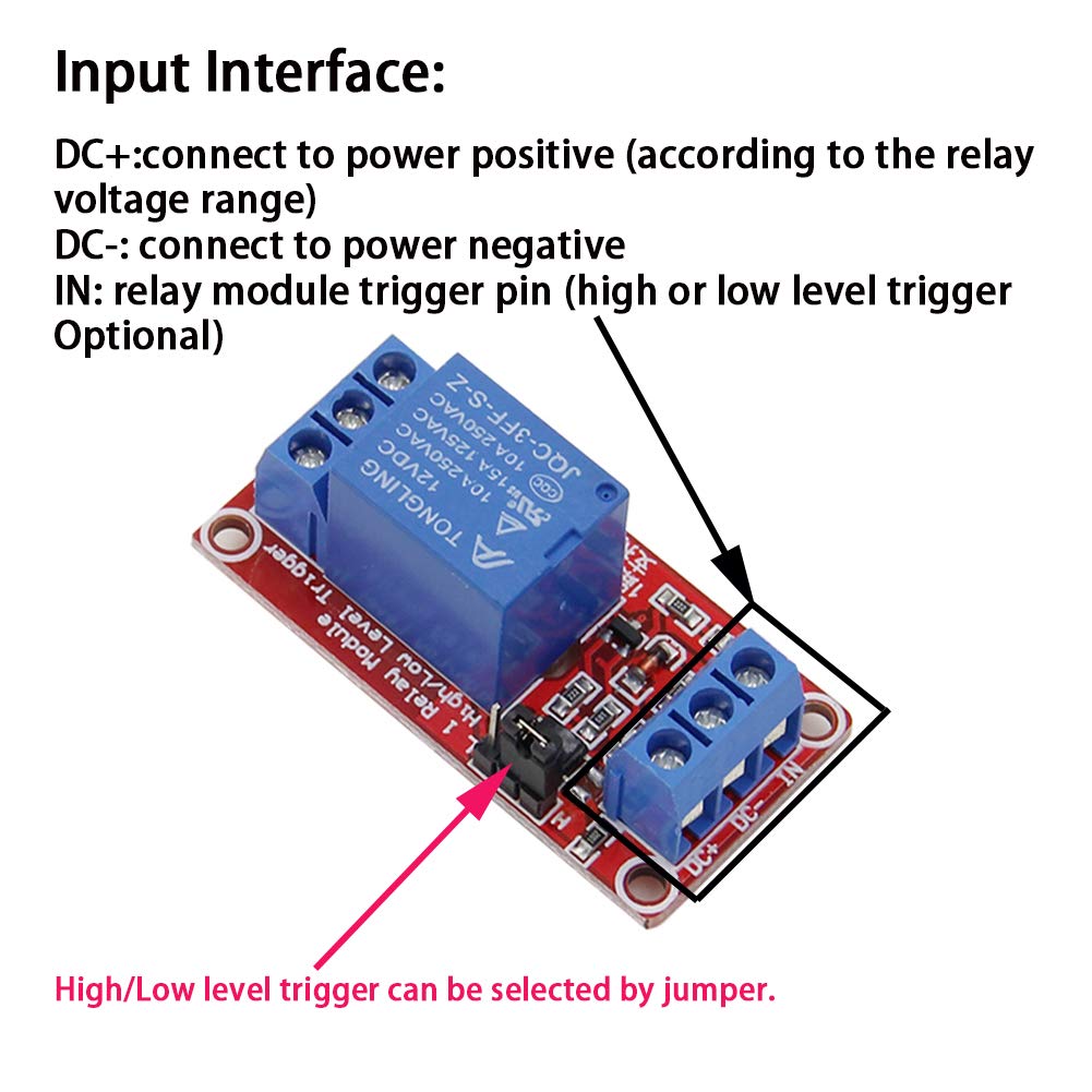 Anmbest Relay Module With Optocoupler High/Low Level Trigger For Arduino (12, 12V Relay 1 Channel)