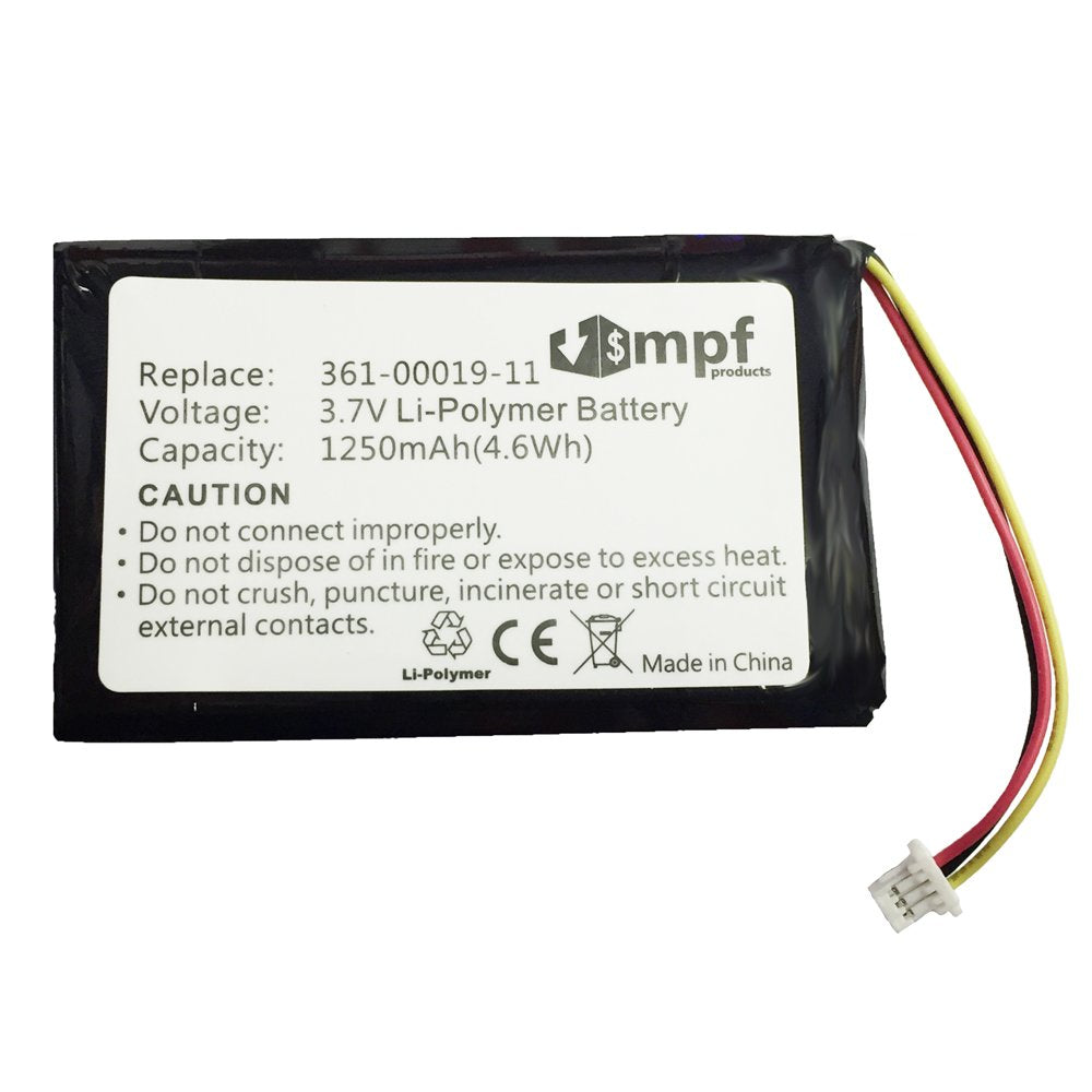 Mpf Products 1250Mah 361 00019 11, 361 00019 13, 010 00621 10 Battery Replacement Compatible With Garmin Nuvi 200, 205, 250, 252