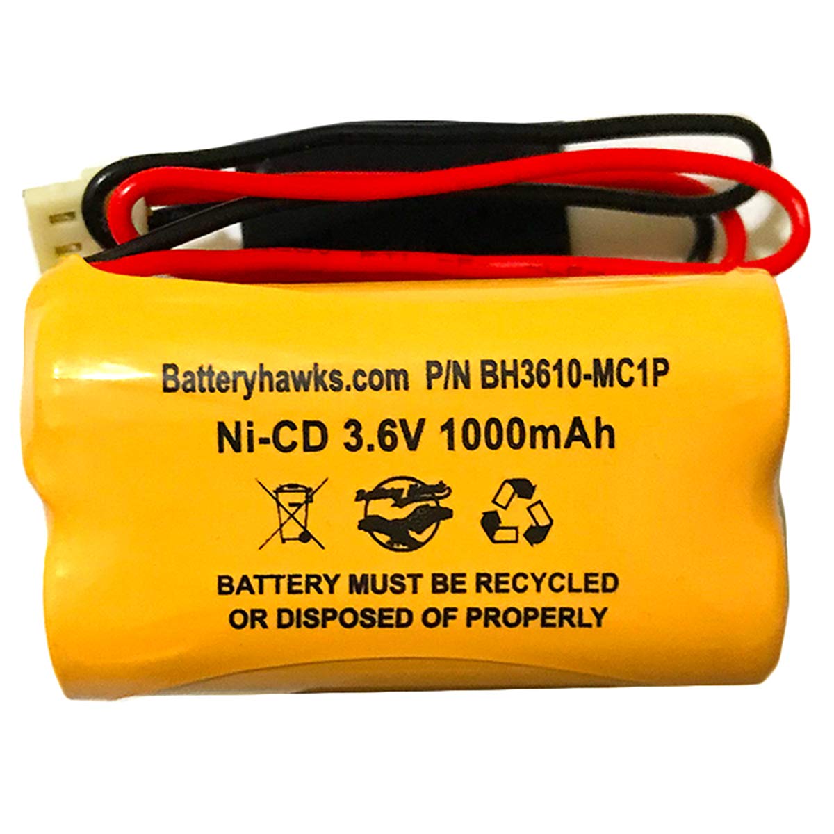 Ni Cd Aa 1000Mah 36V Triangle 1000 Mah 36 Volt Fire Exit Sign Light Battery Pack Replacement