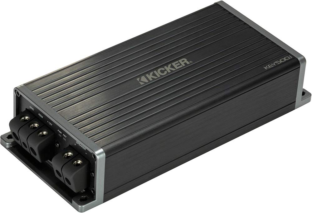 Kicker Key5001 500W Mono Amplifier W/Bass Revealer Processor Smart Amp 47Key5001