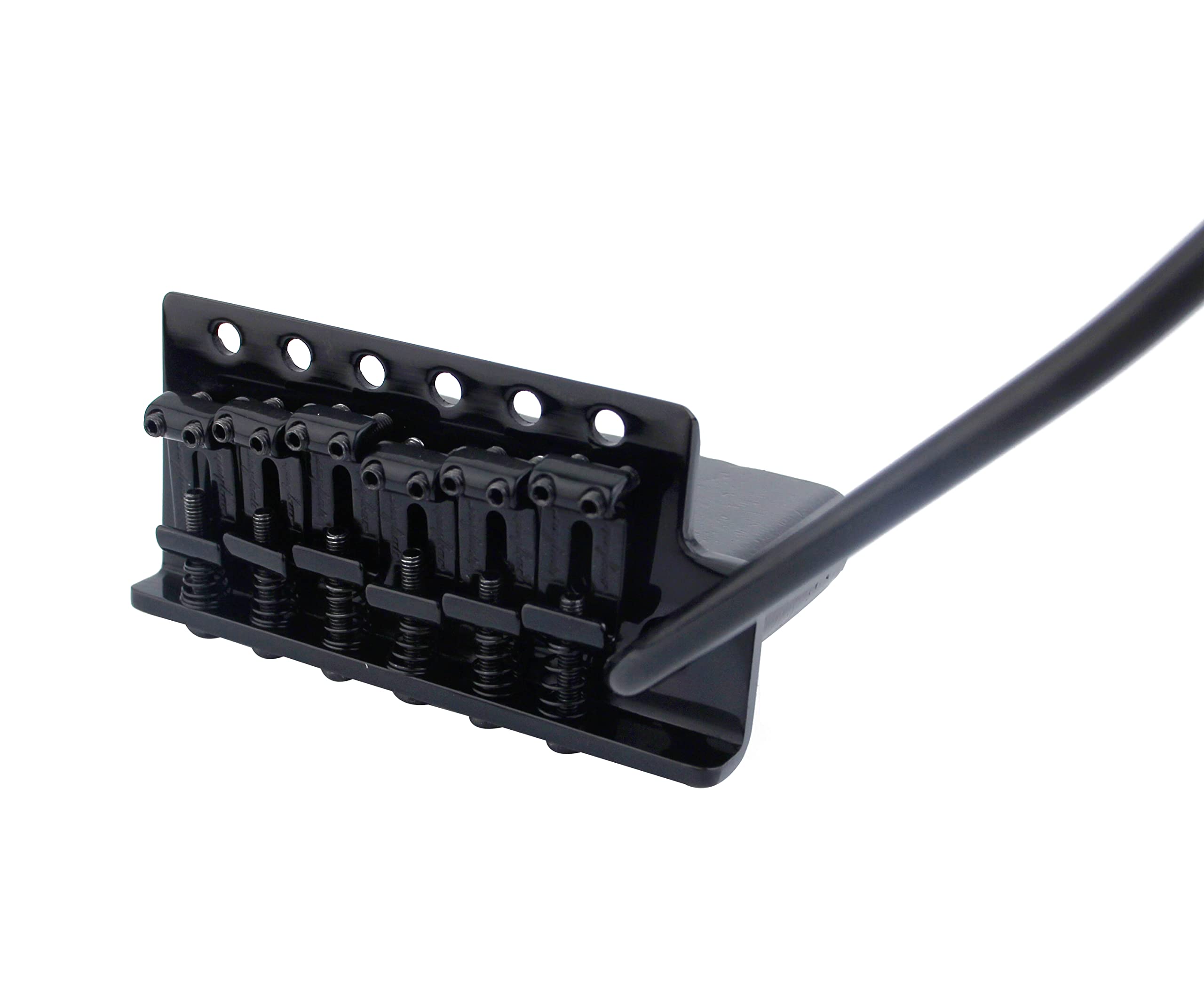 Guyker Tremolo Bridge Vintage Bent Steel Saddles And Zinc Block Compatible With Start St Electric Guitar (Gg 1004, Black)