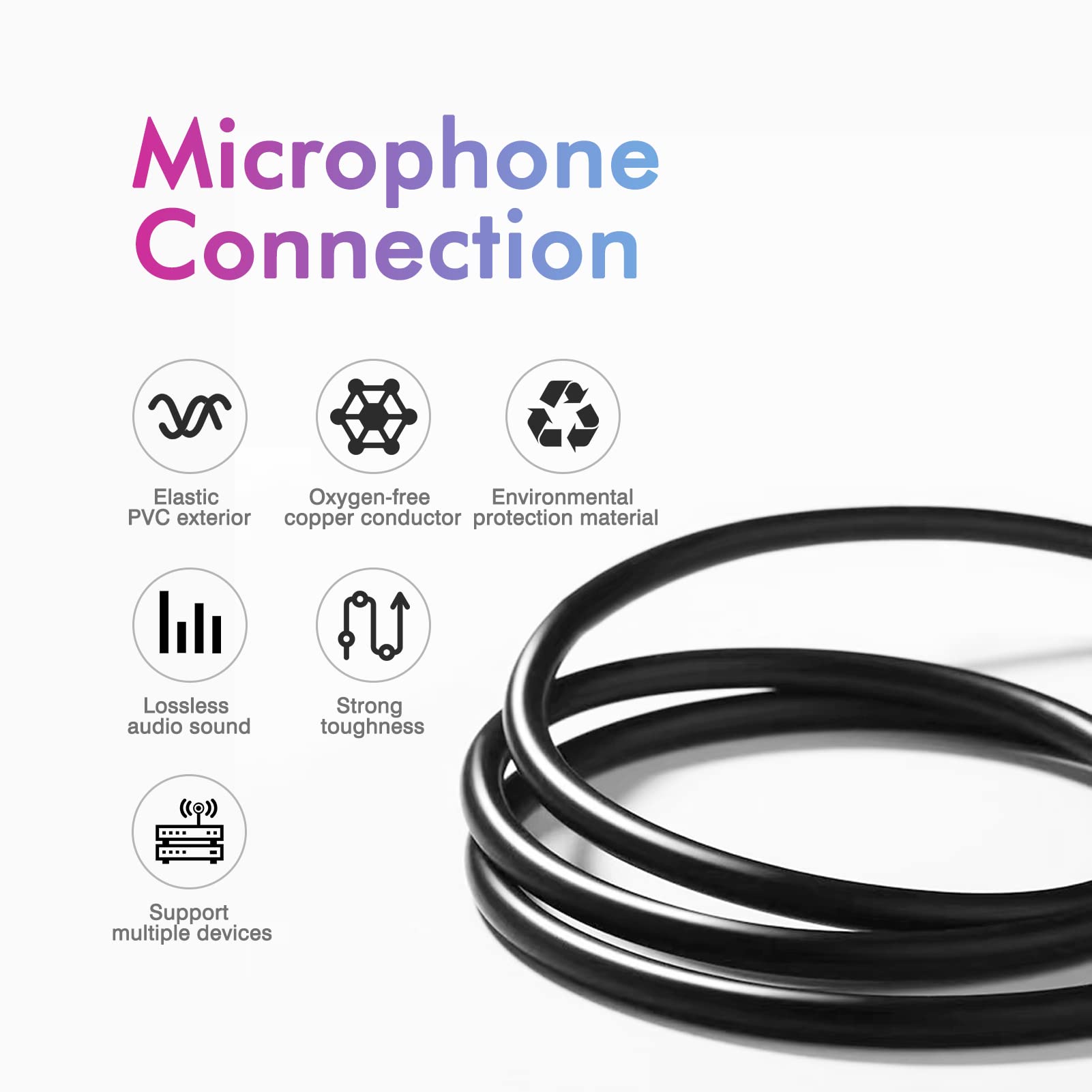 Hooh Xlr Cable 25Ft 2 Pack, Microphone Cables, Xlr Microphone Cable Male To Female Balanced Dmx Cable Suitable For Microphones,R