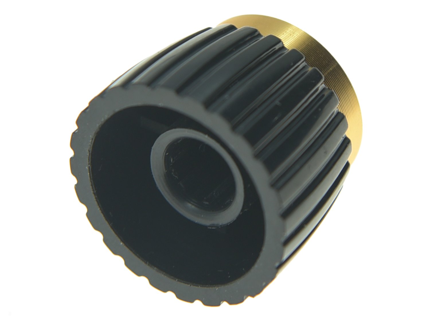 Kaish 10Pcs Guitar Amp Amplifier Push On Fit Knobs Black With Gold Aluminum Cap Top Fits 6Mm Diameter Pots Marshall Amplifiers