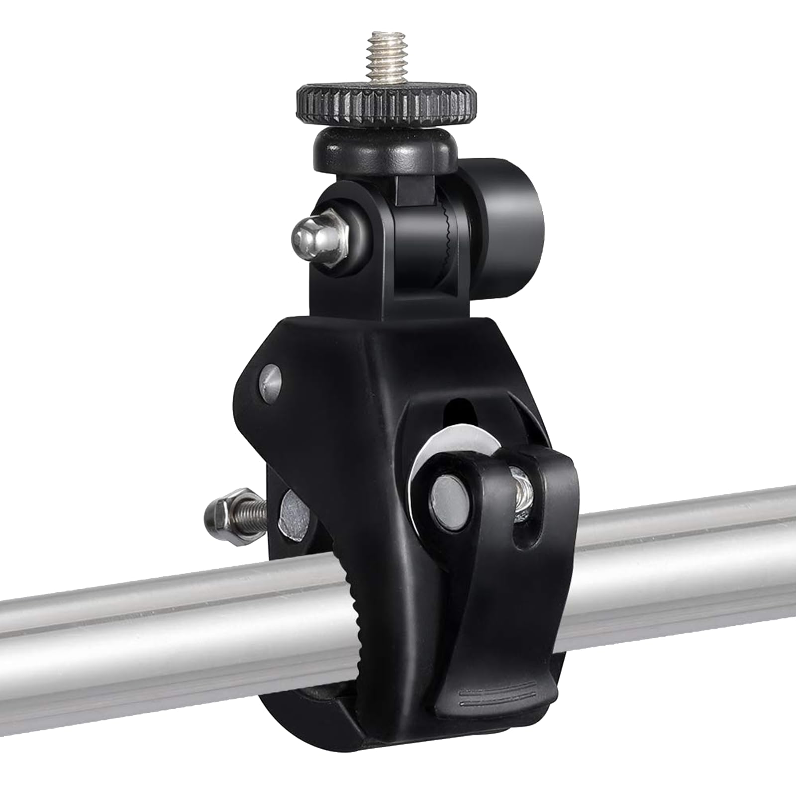 Supon Camera Super Clamp With 1/4'  20 Threaded Head Compatible For Lcd Monitor,Dslr Cameras,Dv,Flash Light,Studio Backdrop,Bike, Microphone Stands, Music Stands,Tripod, Motorcycle,Rod Bar