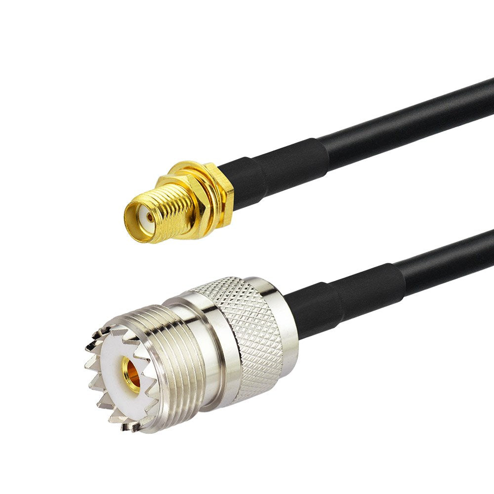 Bingfu Ham Radio Antenna Adapter Sma Female To Uhf So239 Female Rg58 Coaxial Jumper Cable 1M 3 Feet For Handheld Ham Two Way Rad