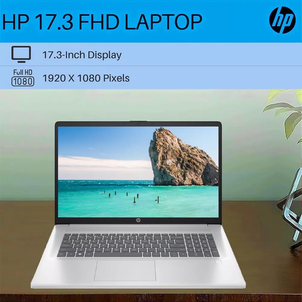 Hp Business Laptop Computer, 17.3'' Fhd Ips Led Laptop 32Gb Ram 1Tb Ssd, Intel Core I3-N305, Windows 11 Pro Laptop With Microsof
