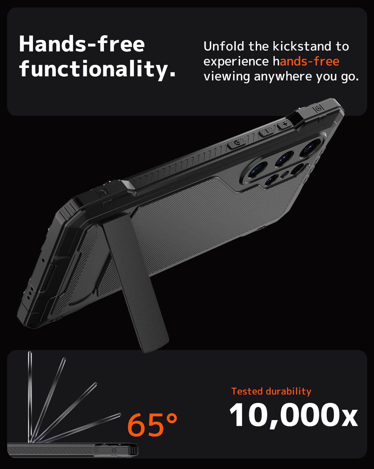 Ninki For Samsung Galaxy S25 Ultra Case Metal With Kickstand And Screen Protector,3 Layers Full Body Shockproof Dustproof Alumin