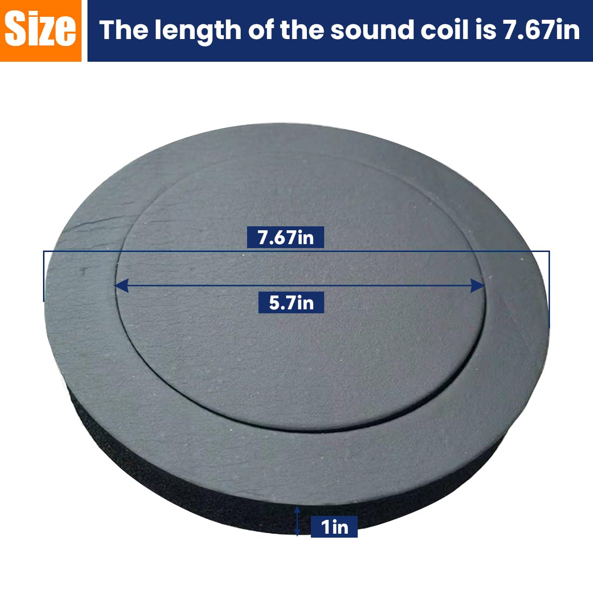 Osilly 4 Pcs 6.5'' Foam Speaker Enhancer, Car Door Foam Speaker Rings Blocker, Self Adhesive Soundproof Sponge Kit, Bass Blocker