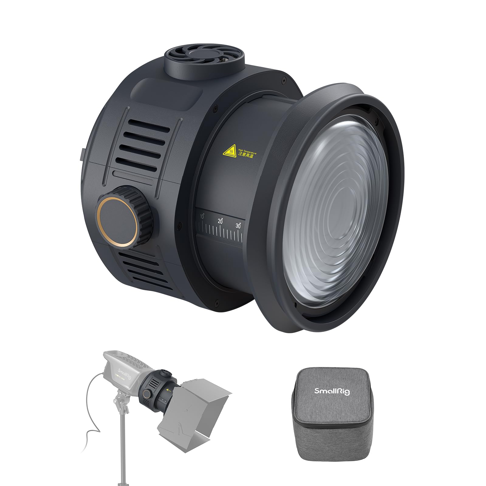 Smallrig Ra F150 Fresnel Lens With Bowens Mount, One Handed Focus Adjustment For Rc 120 Rc 220 Rc 350 Rc 450 And Other Continuou