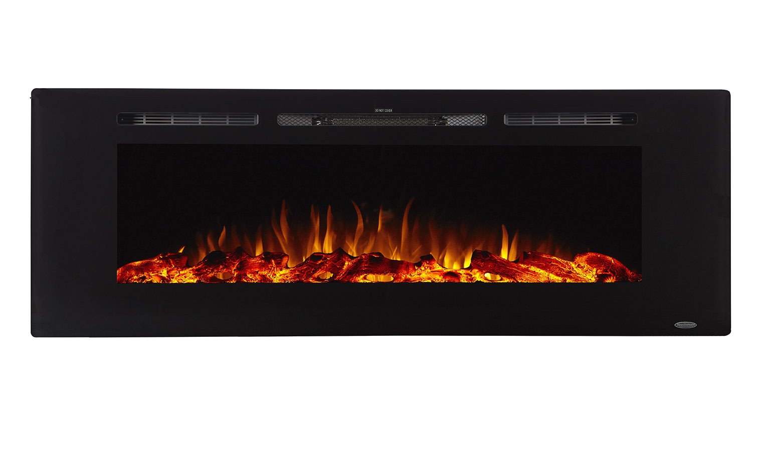 Touchstone Smart Electric Fireplace The Sideline 60 Inch Wide In Wall Recessed 30 Realistic Ember Color/Flame Options 1500W Heat