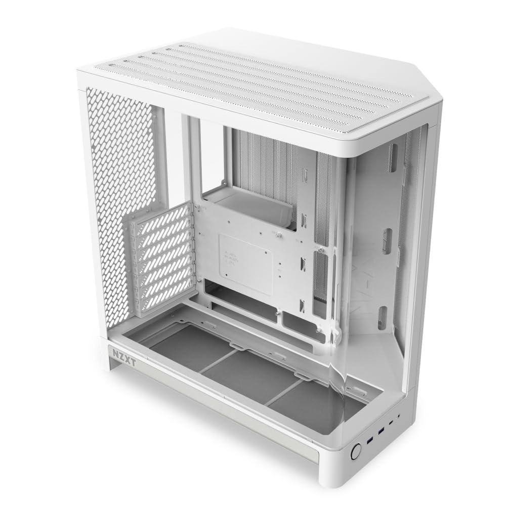 NZXT CS CCH62FW01 H6 (2026) Compact Dualchamber ATX Case Mid Tower TG White