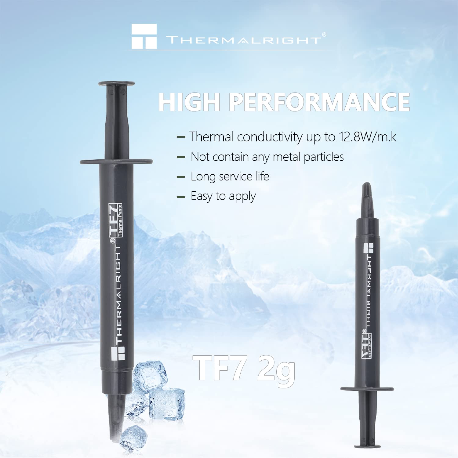 Thermalright Tf7 2G Thermal Paste Compound For Coolers,Thermal Conductivity Is 12.8W/M.K 2 Grams, Graphic Card Cpu Thermal Greas