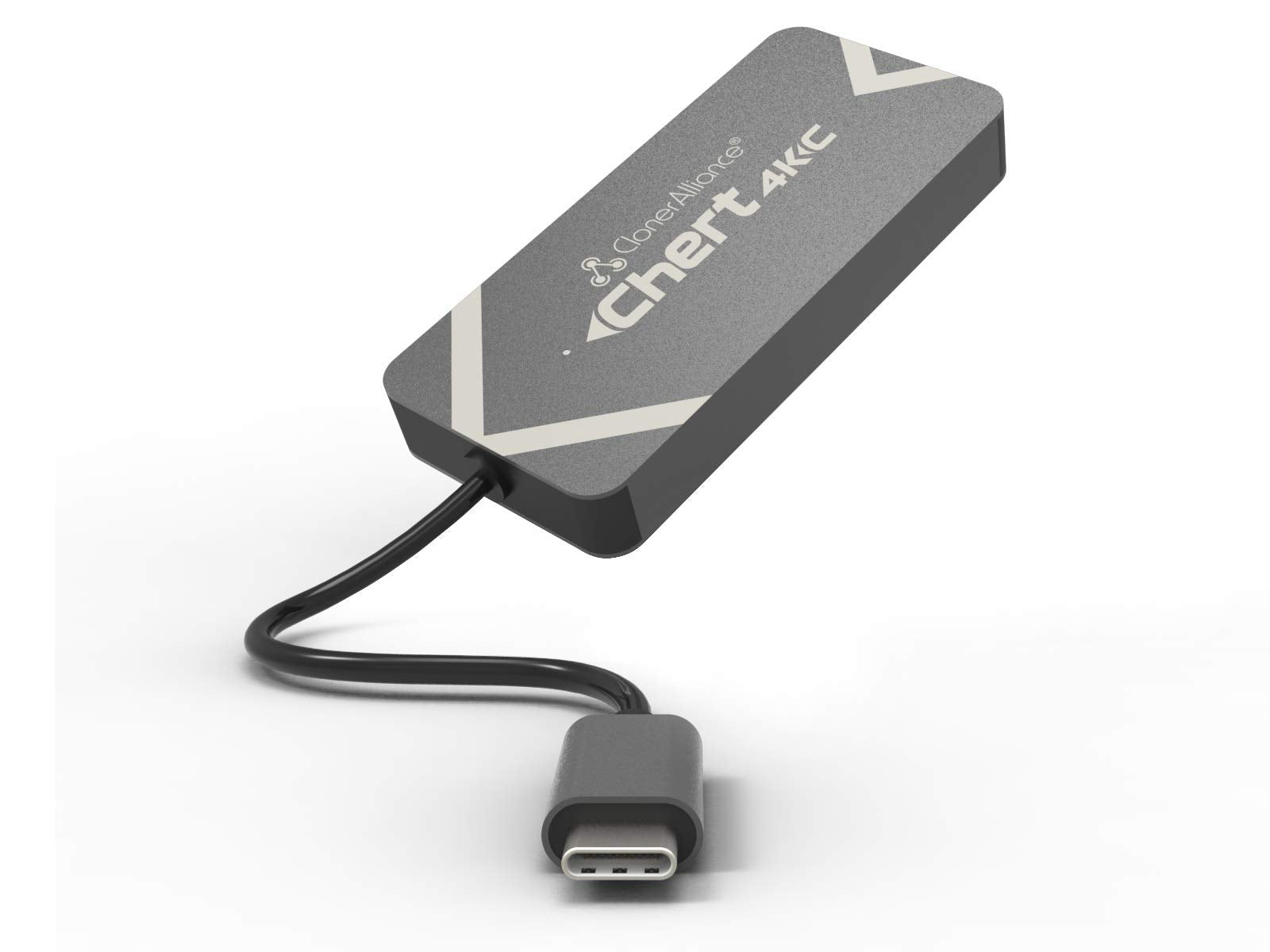 ClonerAlliance Chert 4KC, HDMI to USB-C Video Capture Dongle, Ultra Low Latency, Play Game Consoles on Laptop, Driver Free, 4K I
