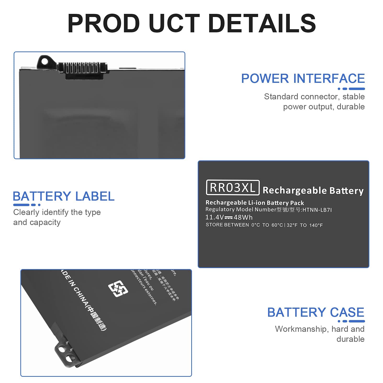 Tree.Nb Rr03Xl Battery For Hp Probook 430 G4 440 G4 450 G4 455 G4 470 G4, Hp Probook 440 G5 450 G5 470 G5 851477 421 851477 541