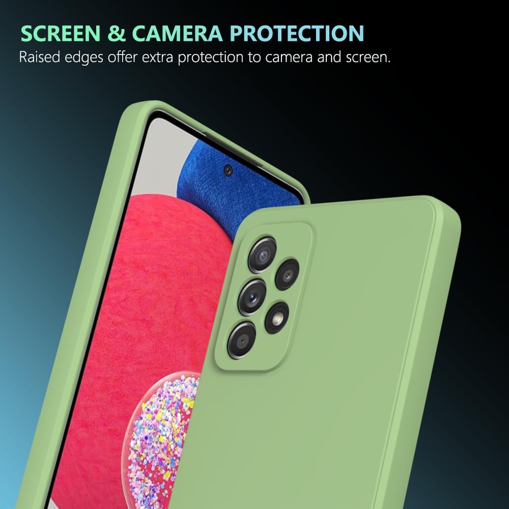 Wogroo For Samsung Galaxy A53 5G Case Green, Scratch Resistant With Soft Touch, Slim Thin Phone Cover For Samsung Galaxy A53 5G